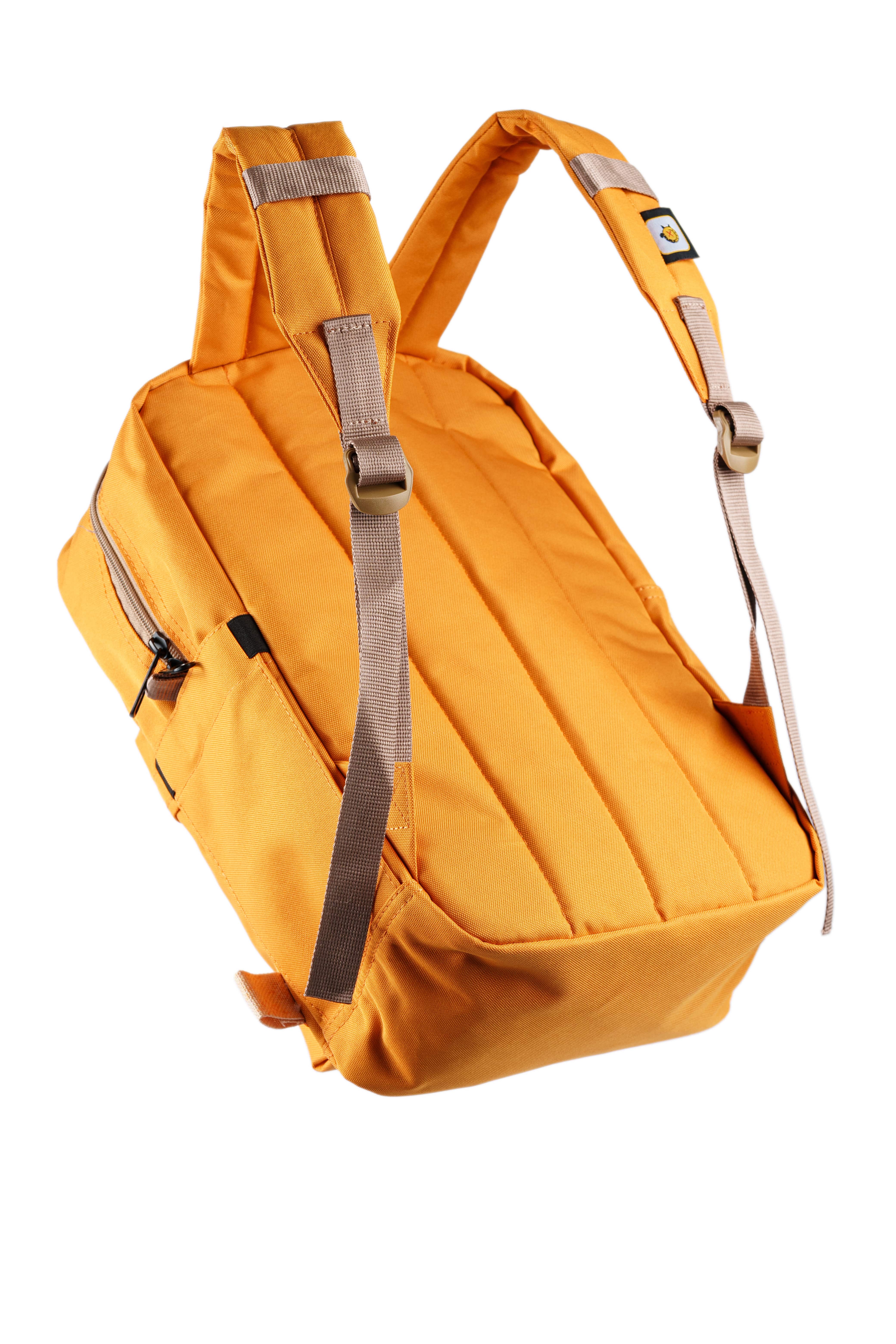 Sarı Kedi & Köpek Desenli Kanvas Unisex Sırt Çantası