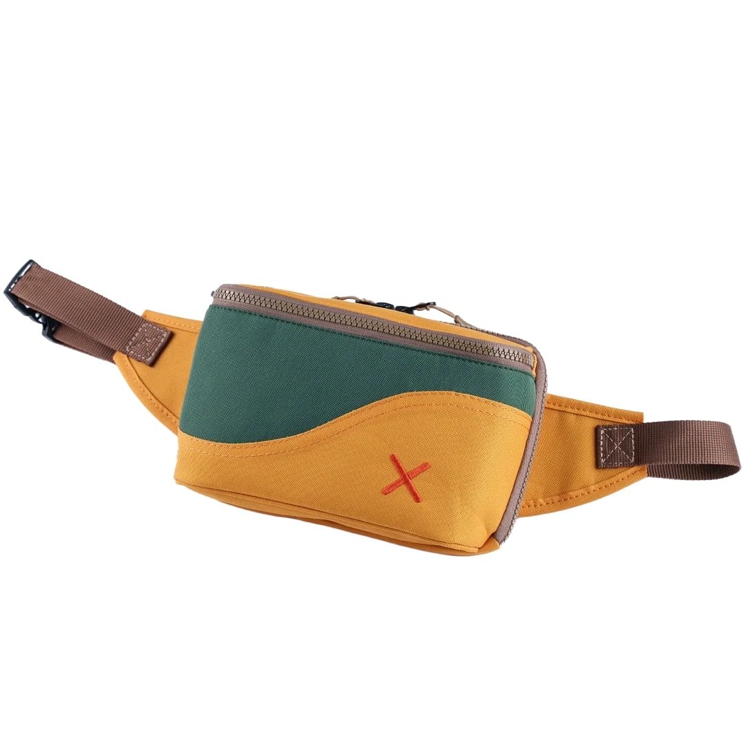 Sarı Yeşil Kanvas Unisex Göğüs ve Bel Çantası
