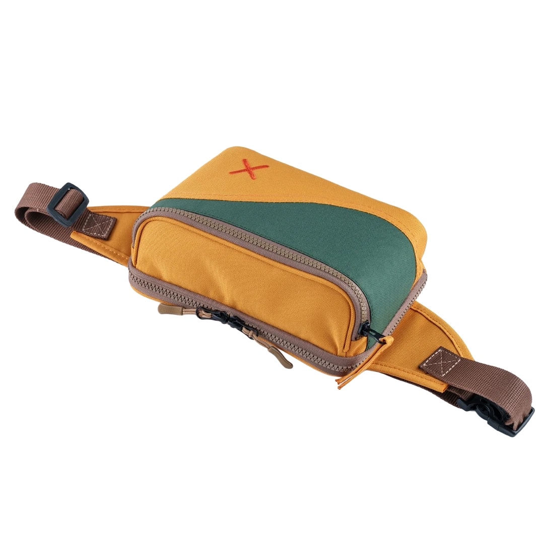 Sarı Yeşil Kanvas Unisex Göğüs ve Bel Çantası