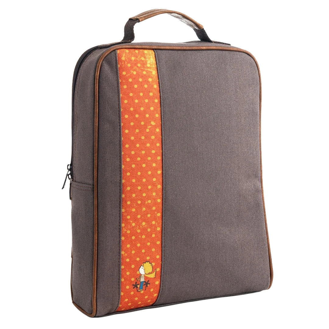 Antrasit Küçük Prens Desenli Laptop & Sırt Çantası