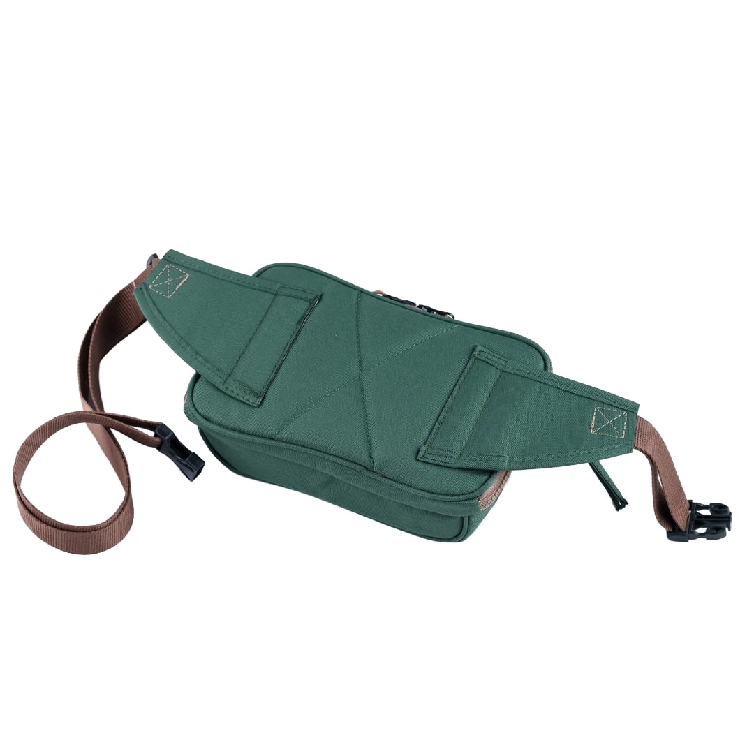 Yeşil Krem Kanvas Unisex Göğüs ve Bel Çantası