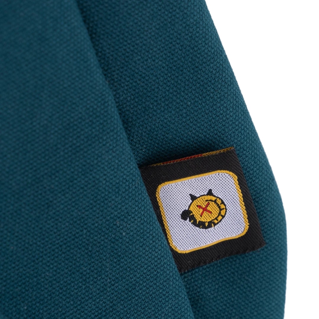 Petrol Mavisi Küçük Prens Desenli Canvas Kumaş Omuz Çantası