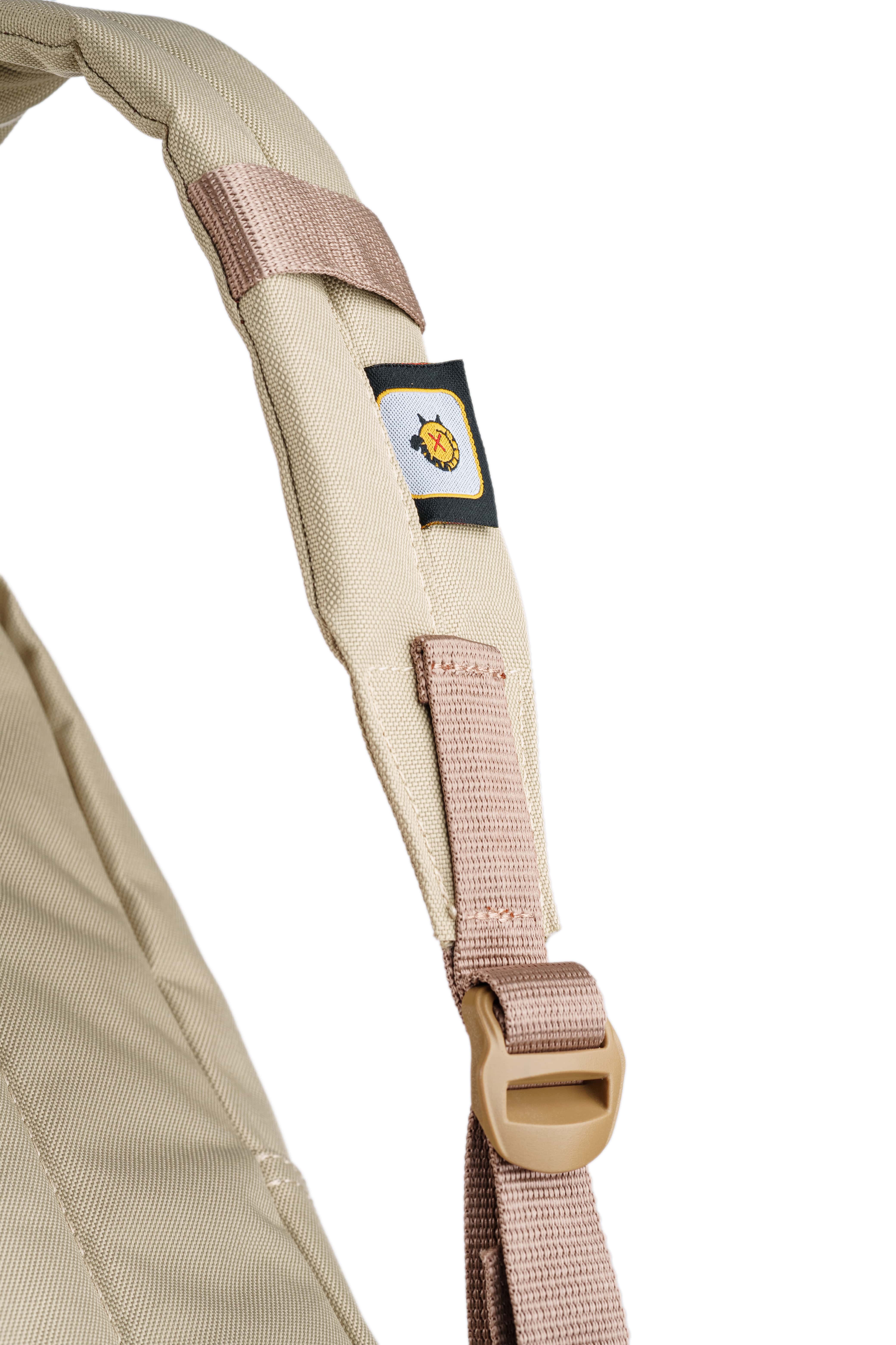 Krem Karga Desenli Desenli Kanvas Unisex Sırt Çantası