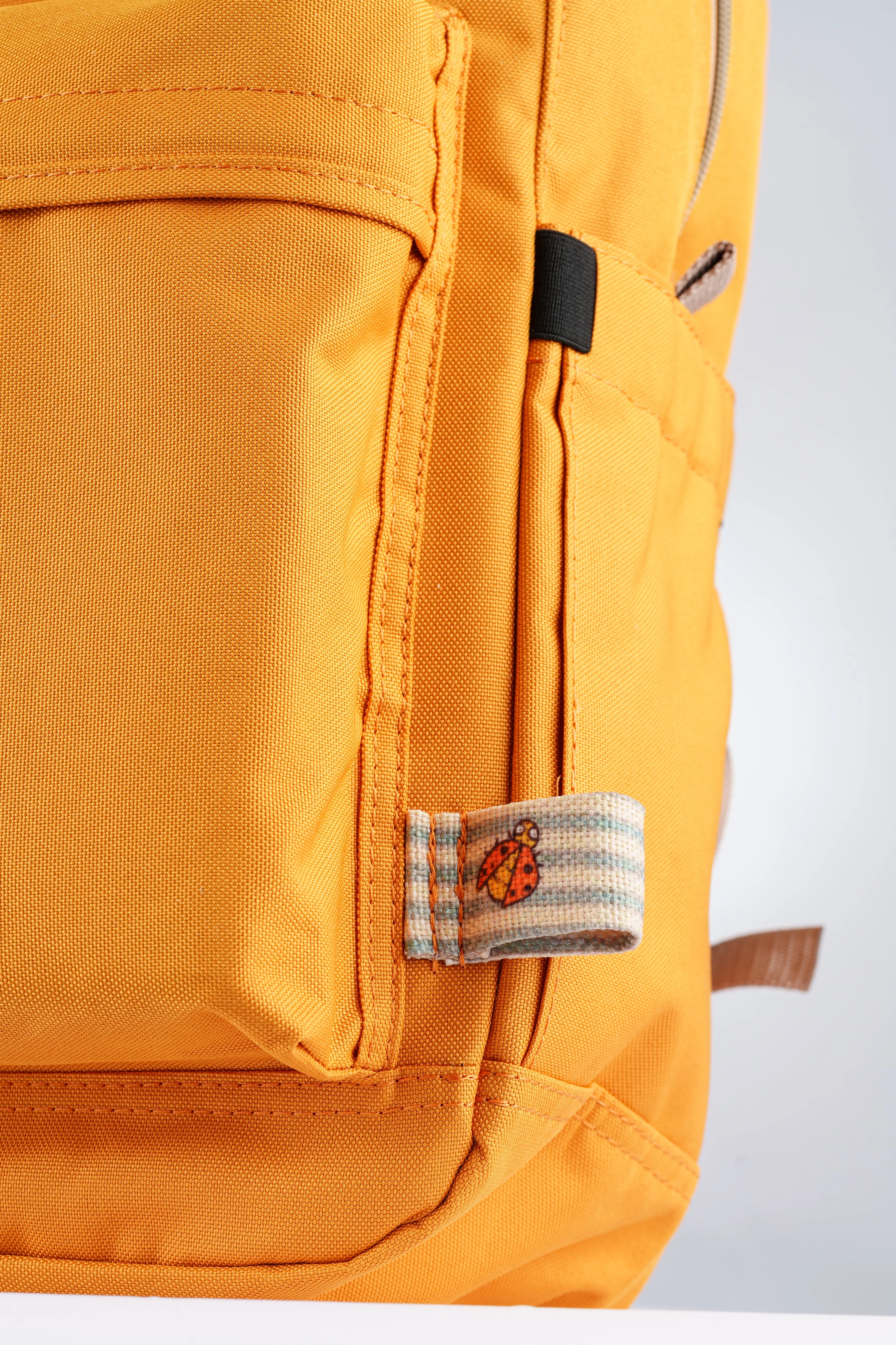 Sarı Fare Desenli Kanvas Unisex Sırt Çantası