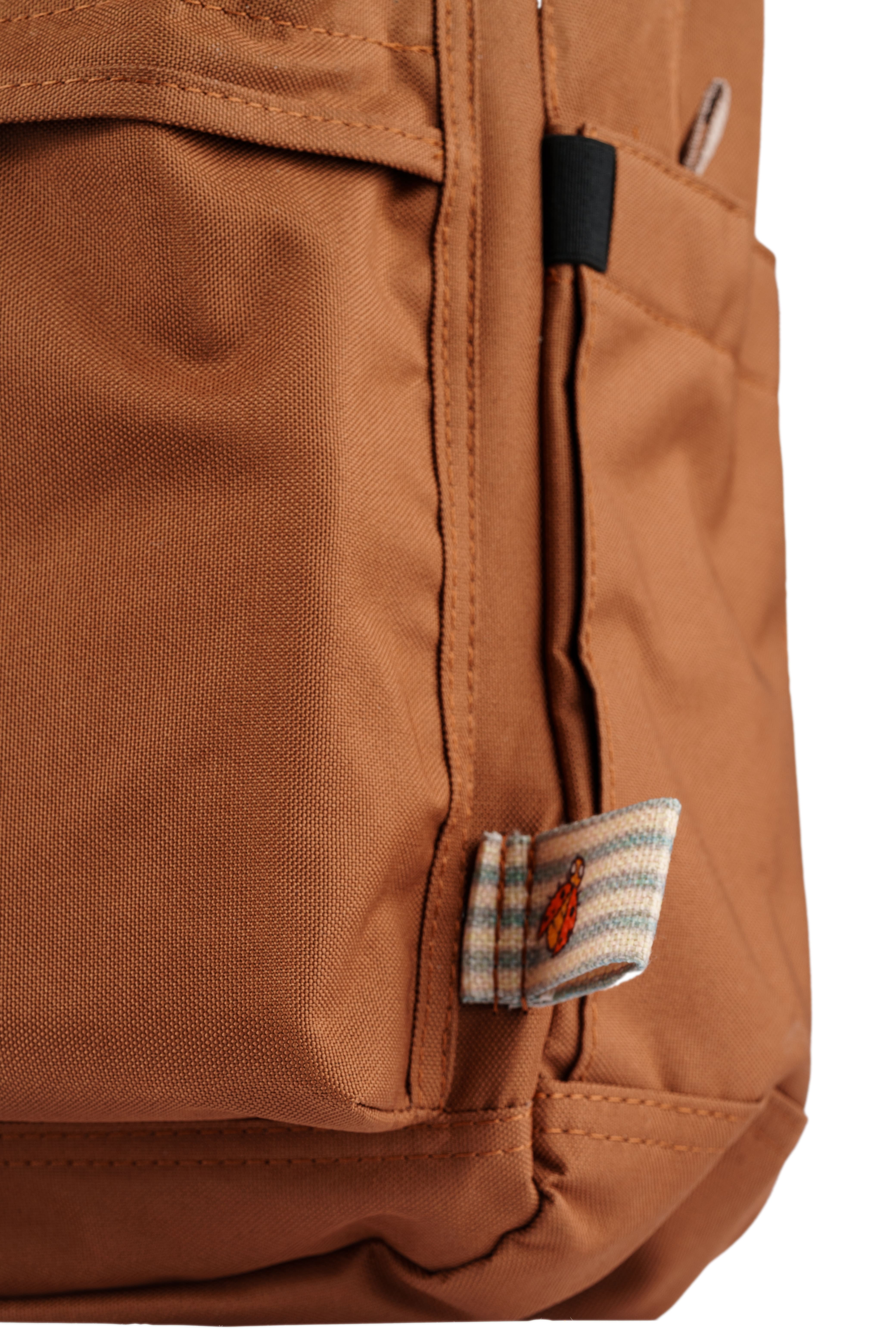 Kahverengi Fare Desenli Kanvas Unisex Sırt Çantası