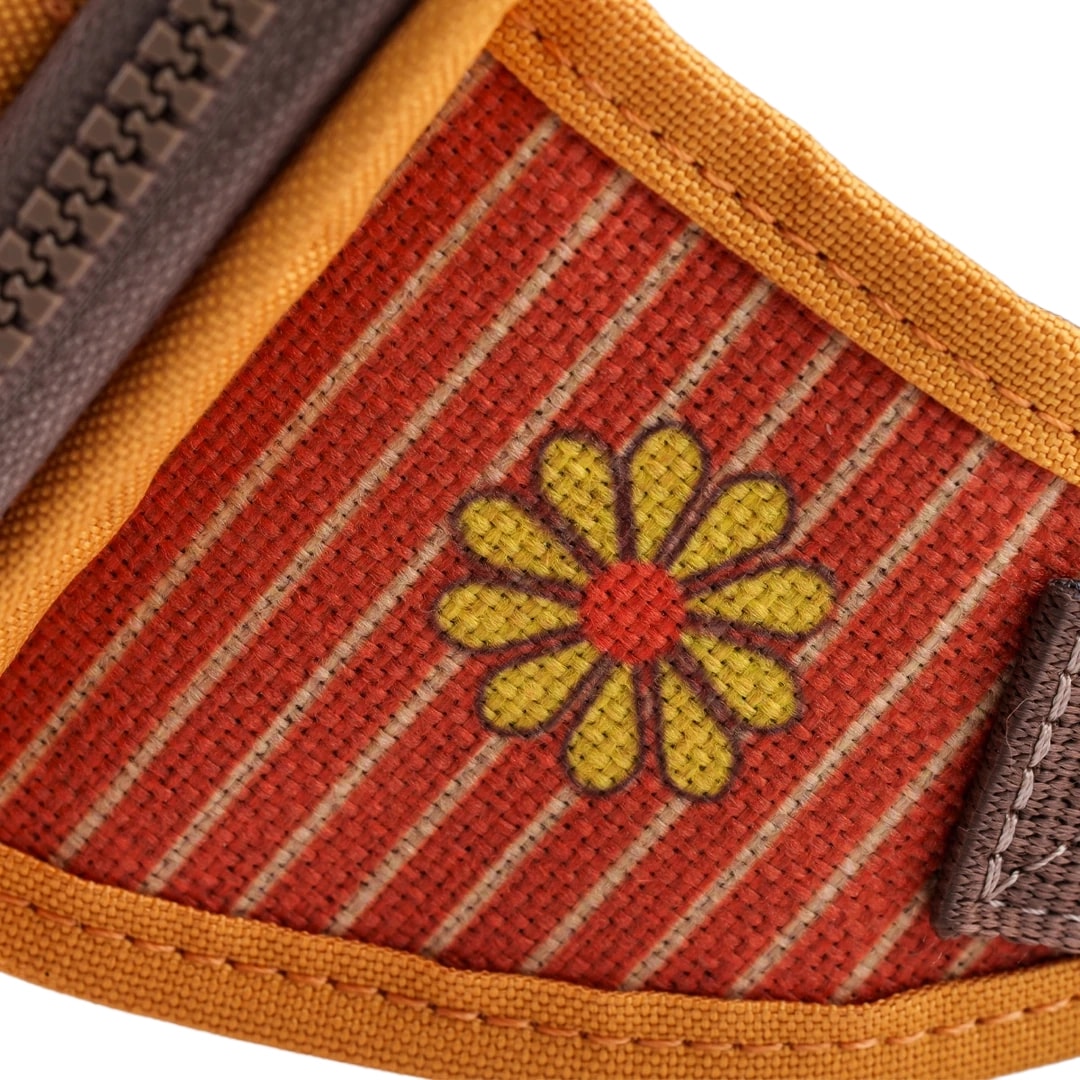 Sarı Kuş Desenli Kanvas Unisex Göğüs ve Bel Çantası