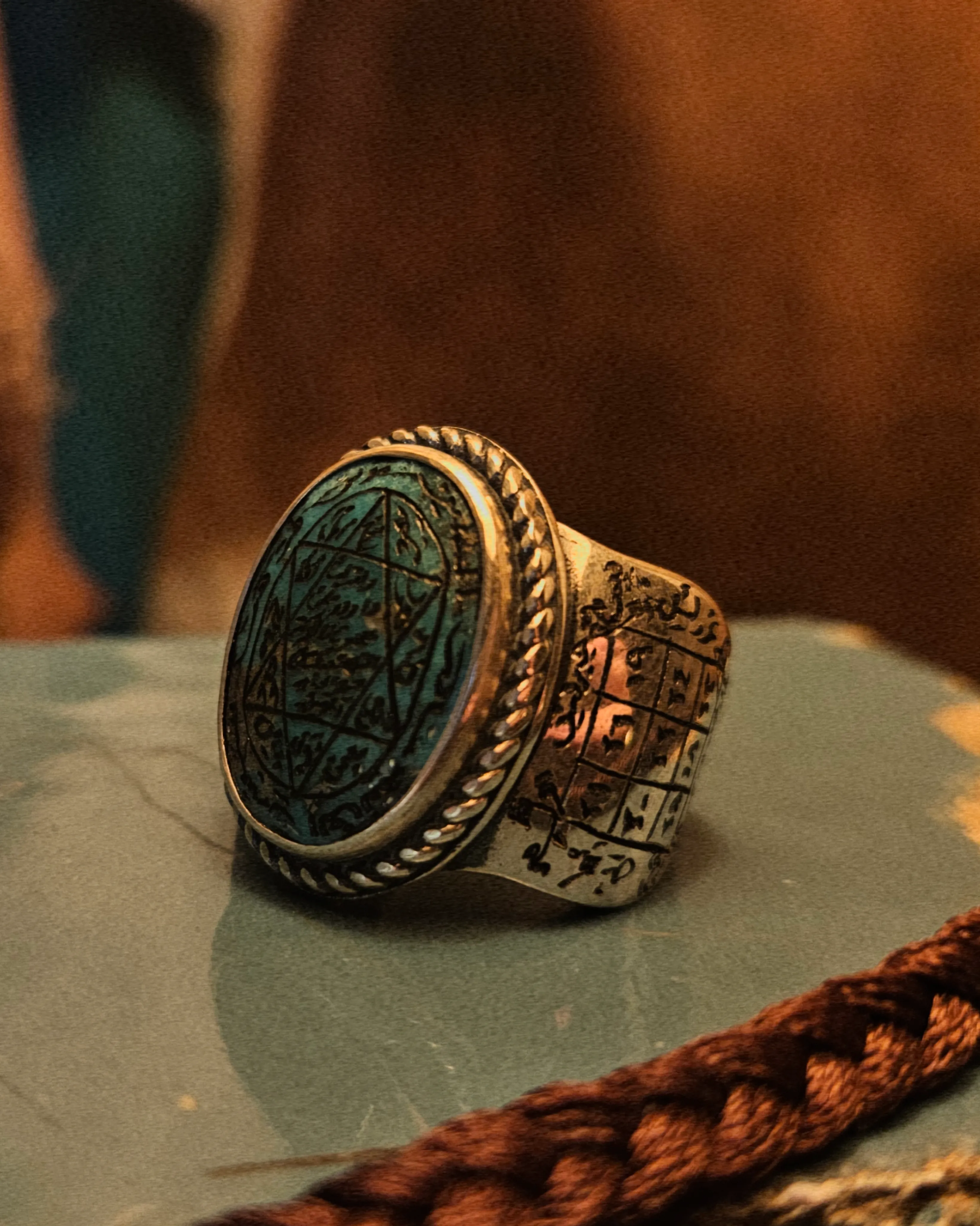 El Yazma Tılsımlı Hakiki Nişabur Firuze Yüzük