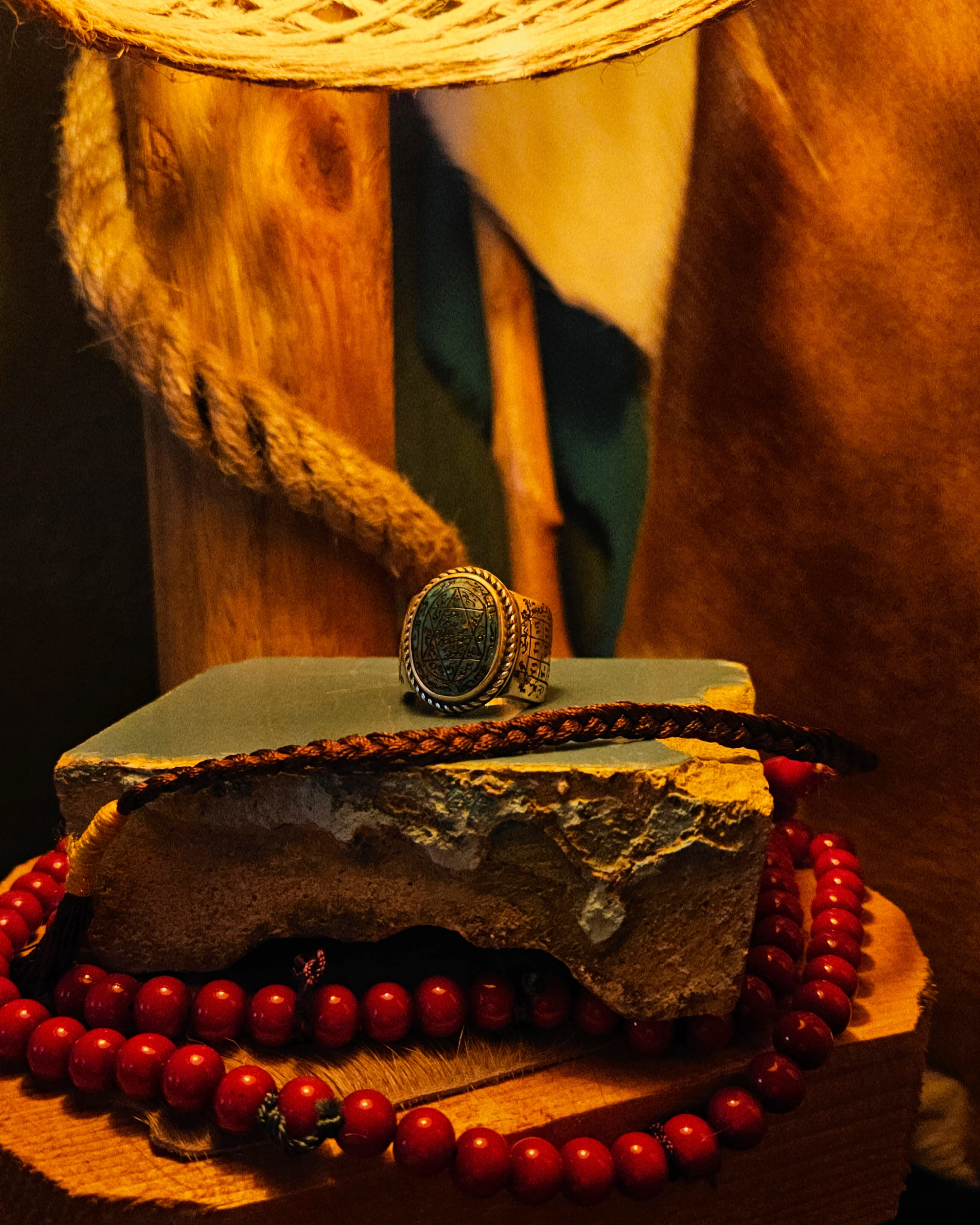 El Yazma Tılsımlı Hakiki Nişabur Firuze Yüzük main variant image