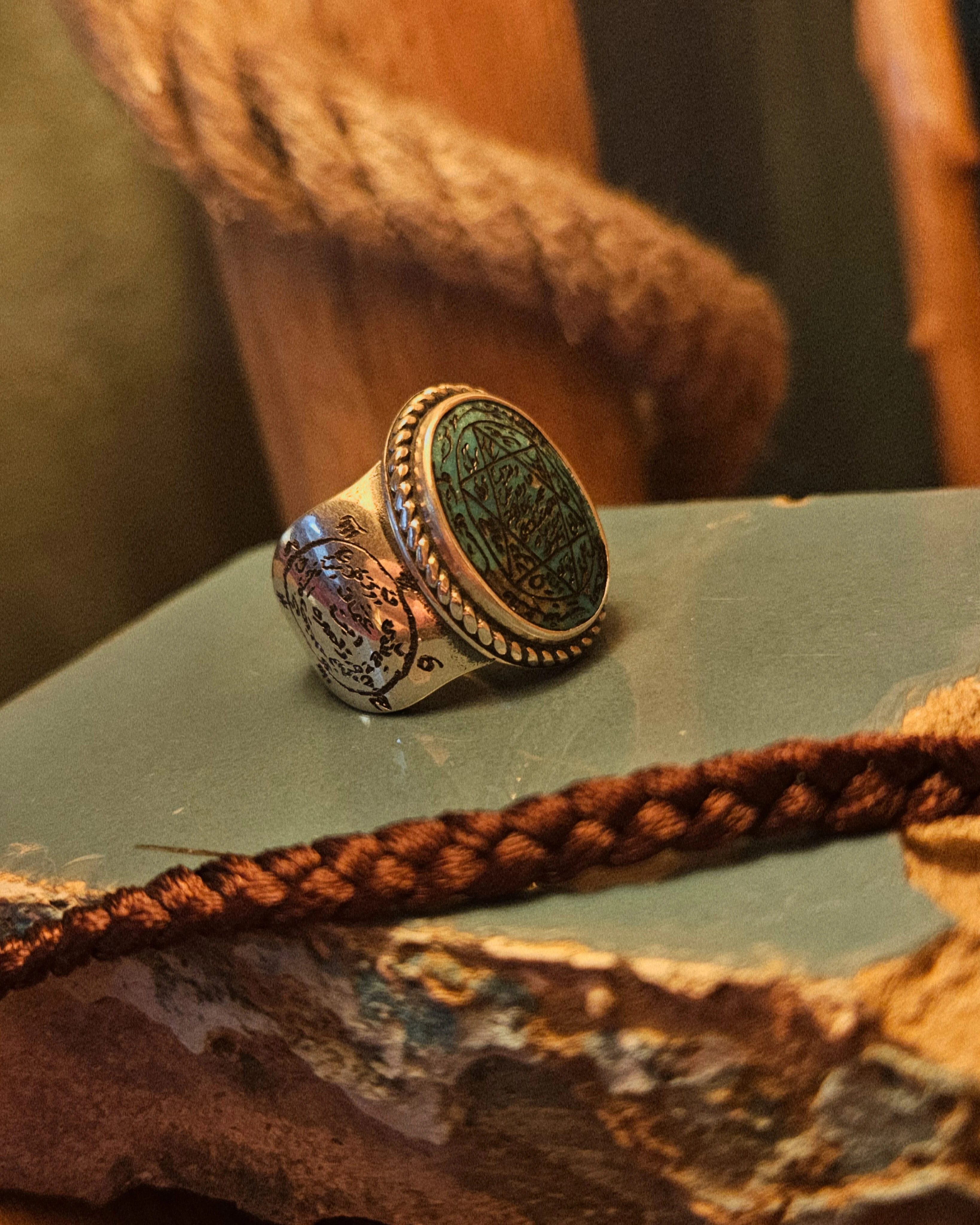 El Yazma Tılsımlı Hakiki Nişabur Firuze Yüzük