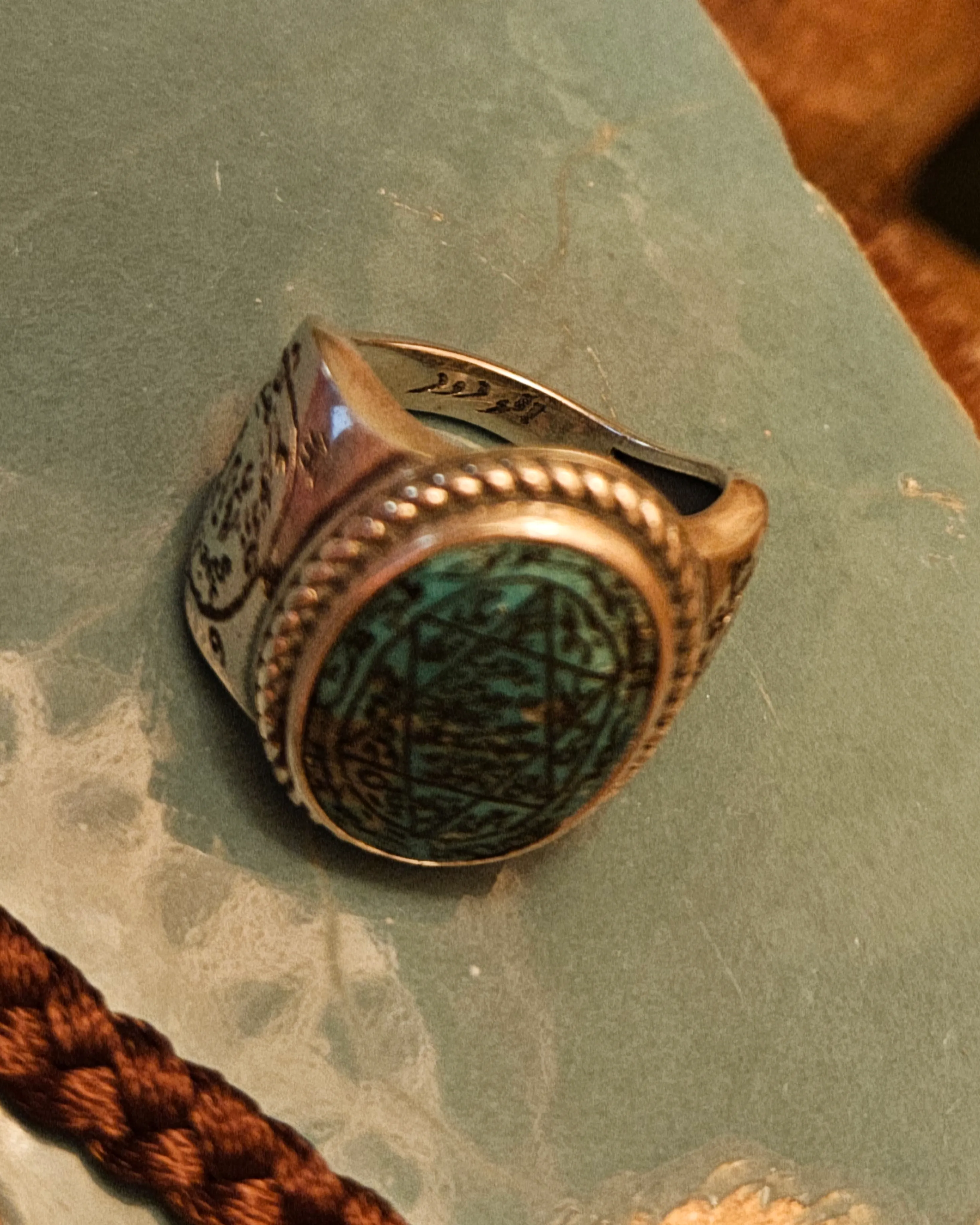 El Yazma Tılsımlı Hakiki Nişabur Firuze Yüzük