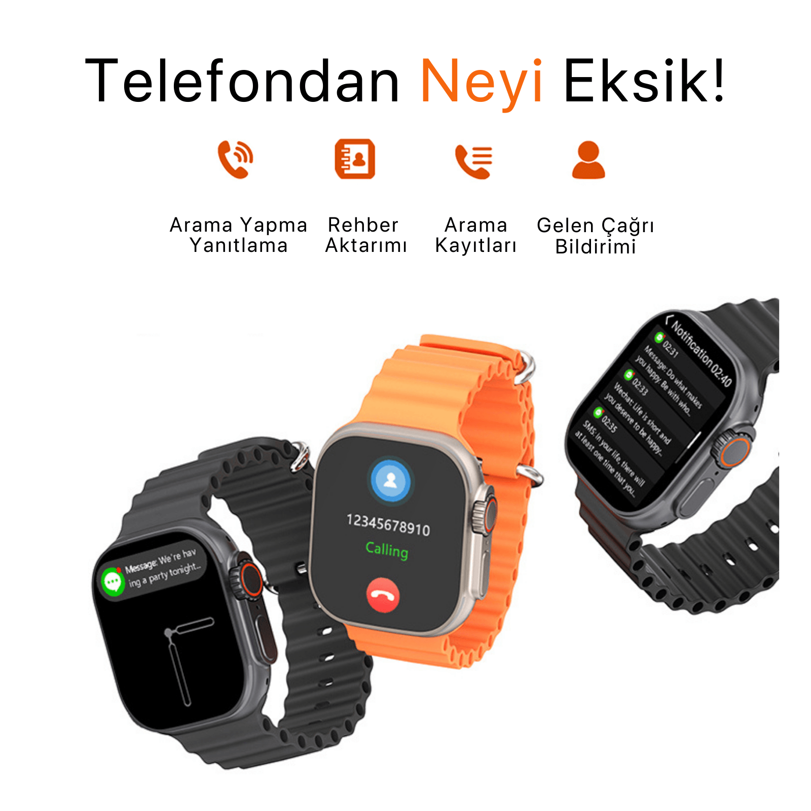 Watch Ultra 2 Wear Plus+ Akıllı Saat