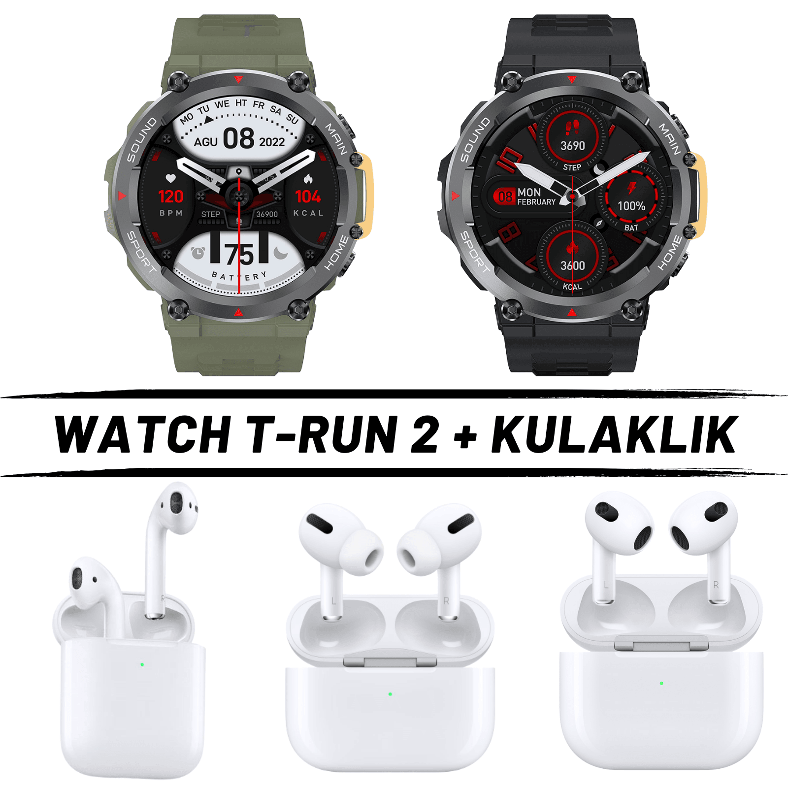Watch T-Run 2 + Kulaklık