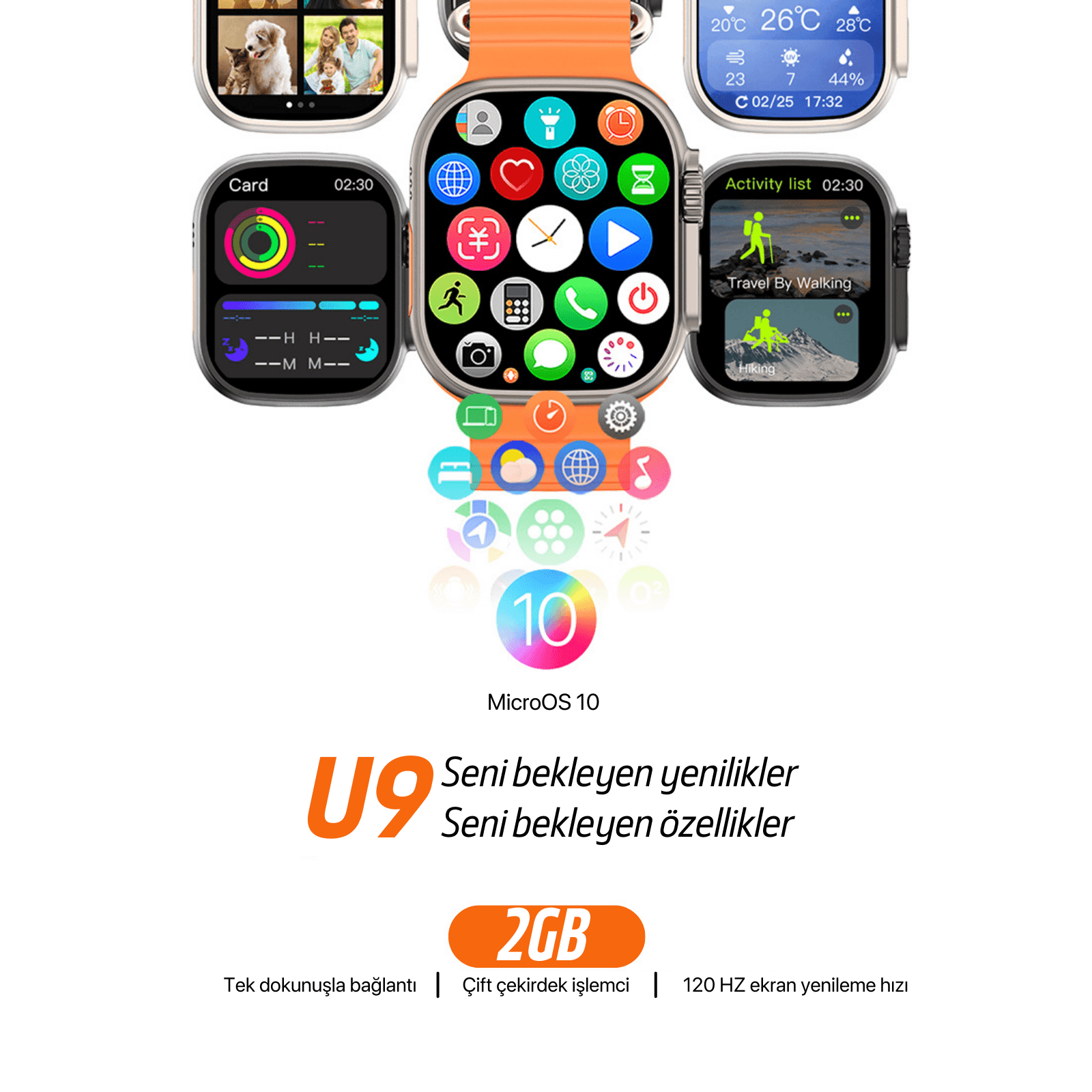 Watch Ultra 2 Wear Plus+ Akıllı Saat