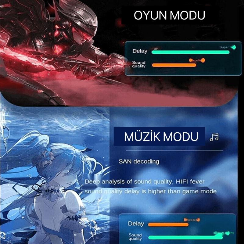 Kablosuz Led Işıklı Oyuncu Bluetooth Kulaklık K55