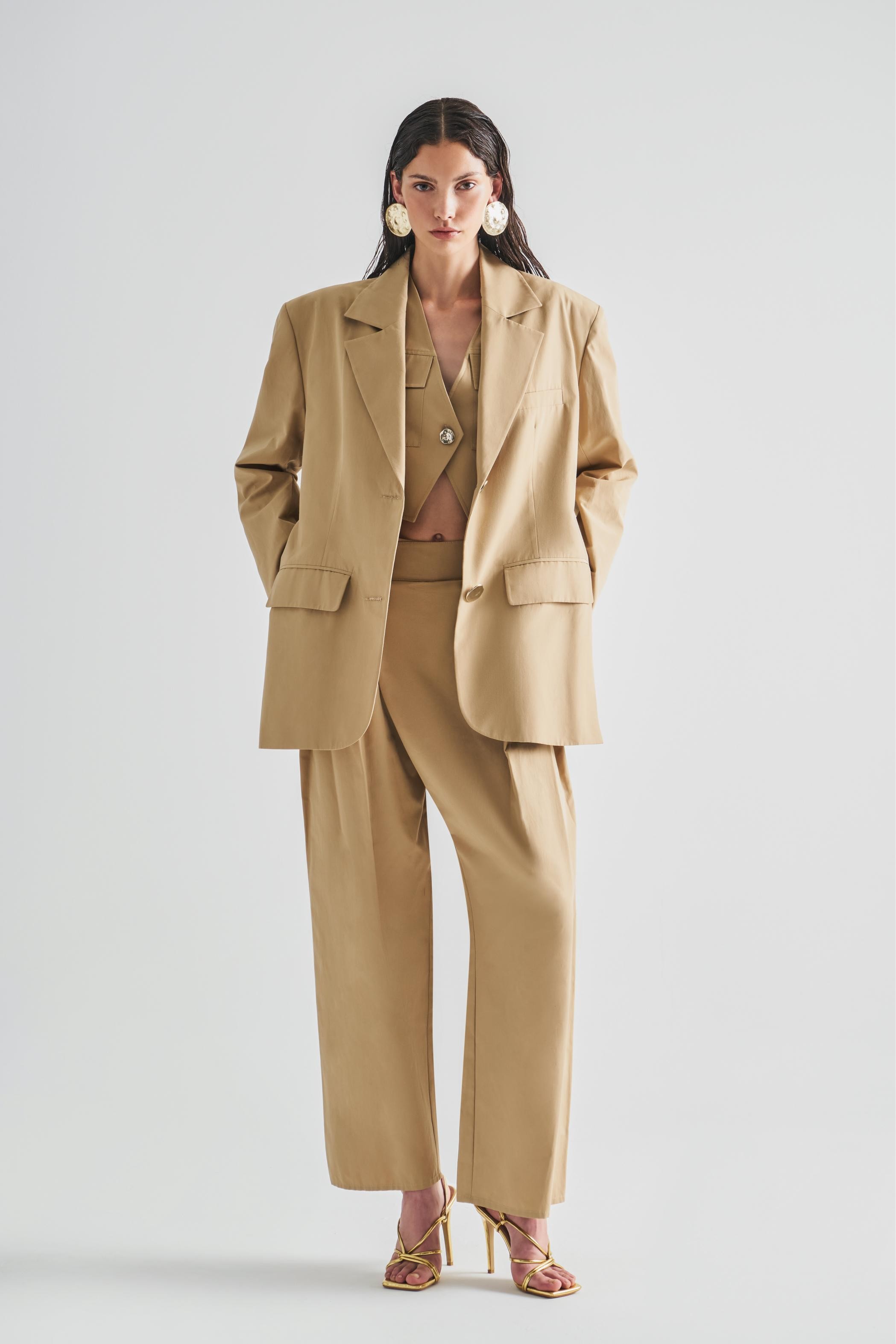 Oversize Jacket with Side Slit