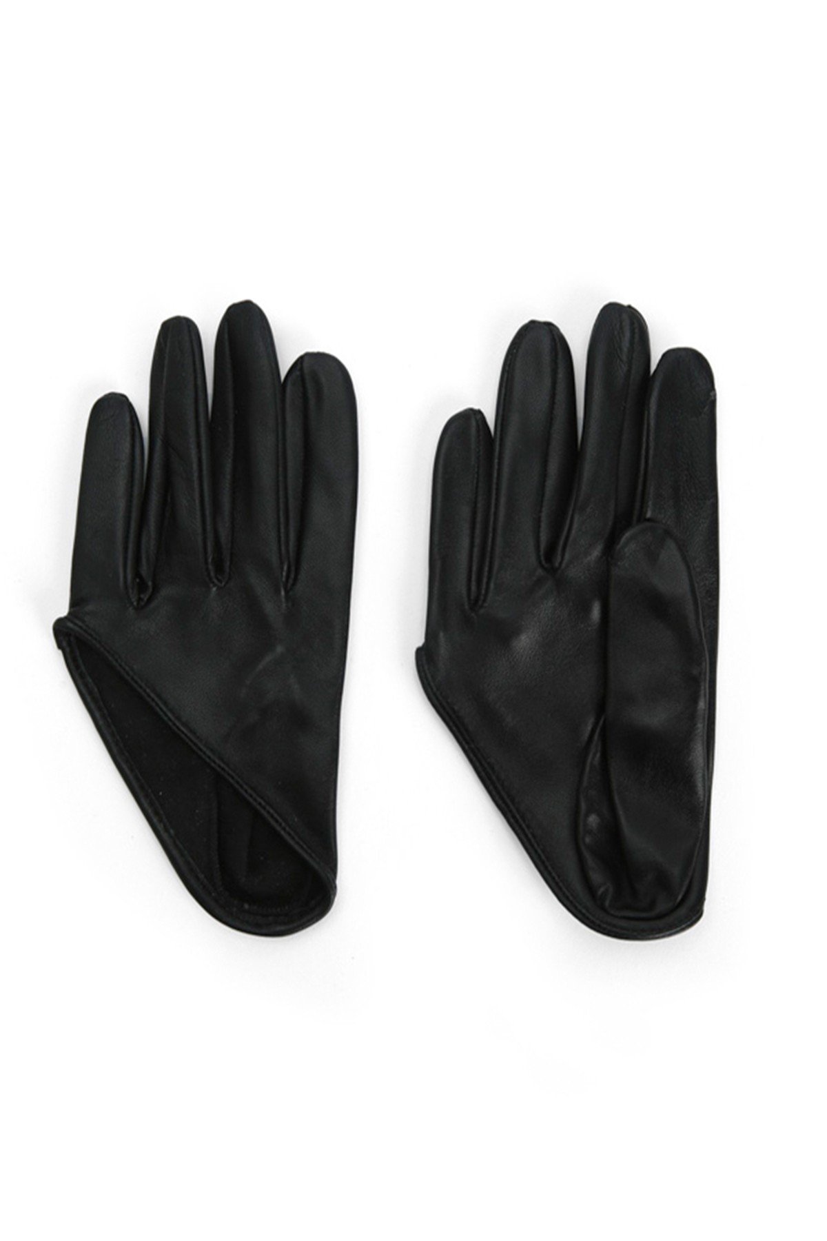 Leather Half Gloves