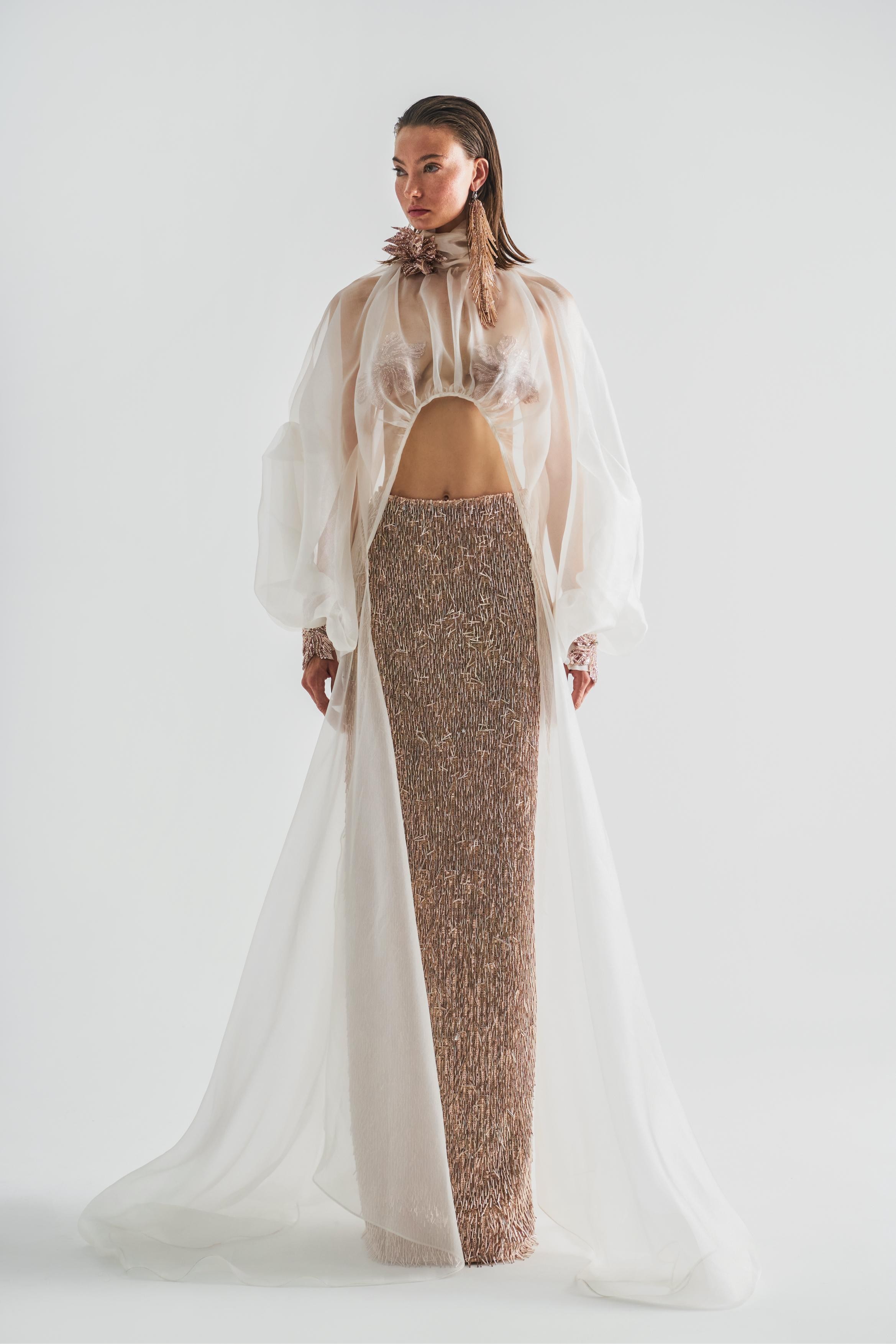 Sequined Maxi Skirt