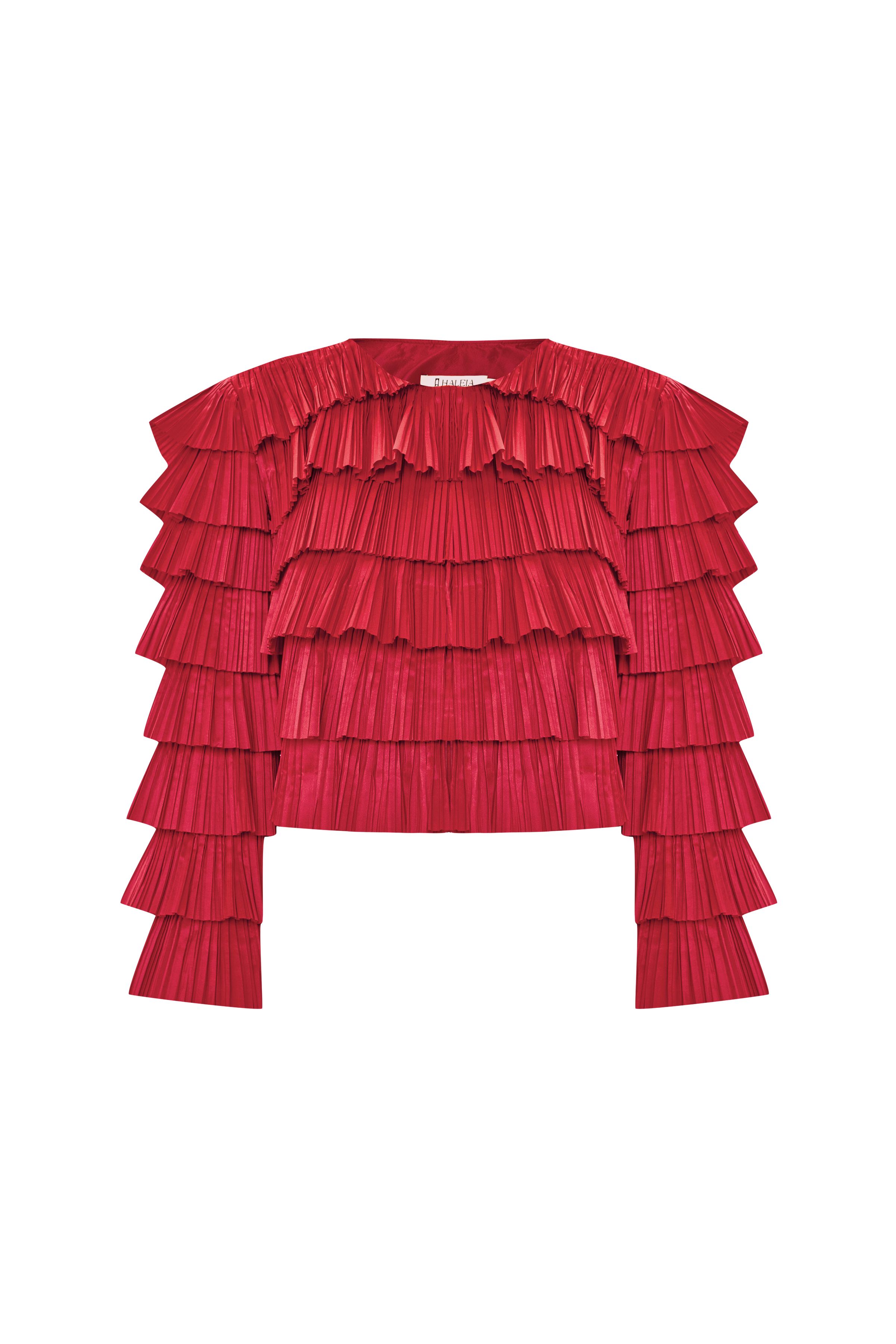 Ruffled Taffeta Jacket