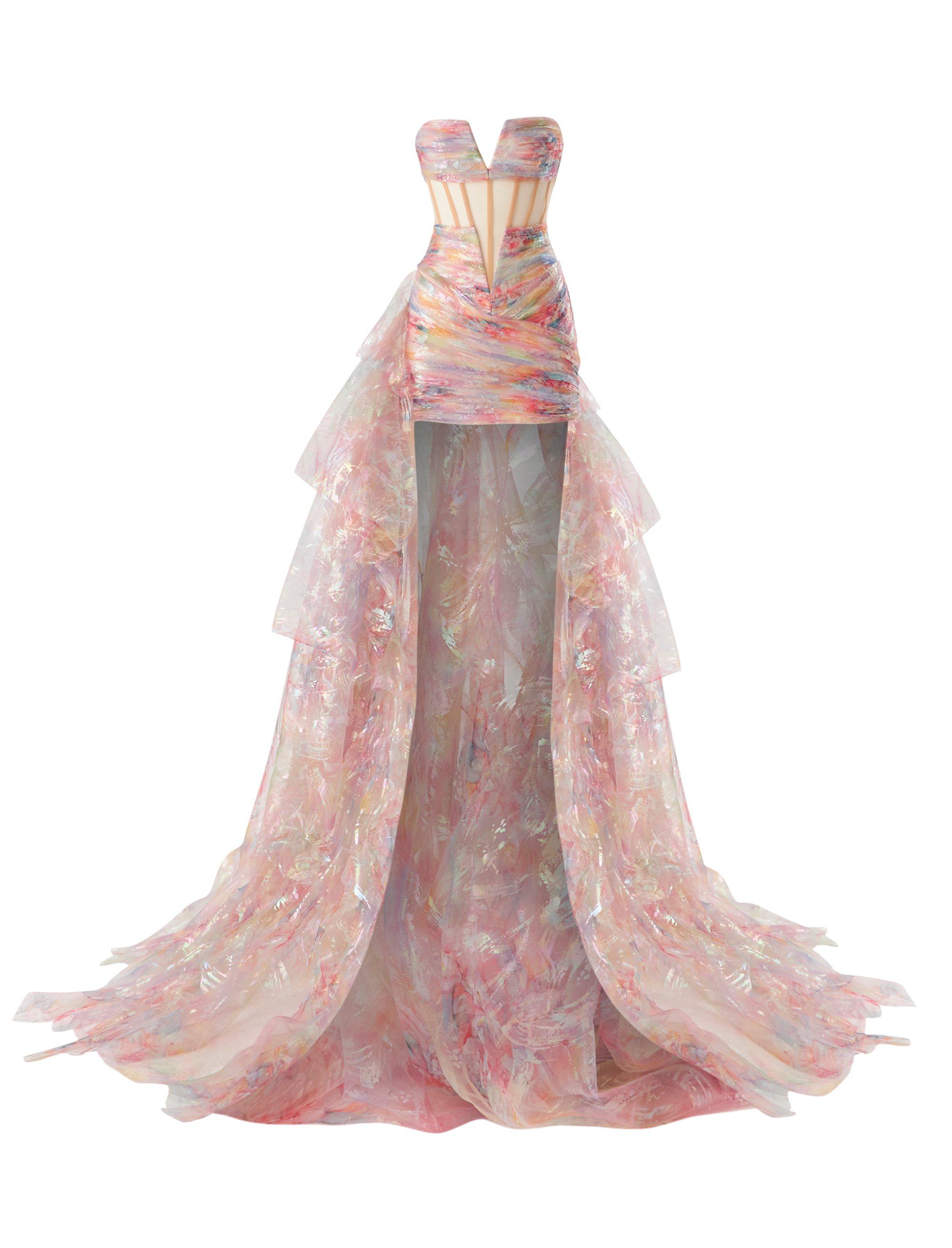 Strapless Bustier Gown