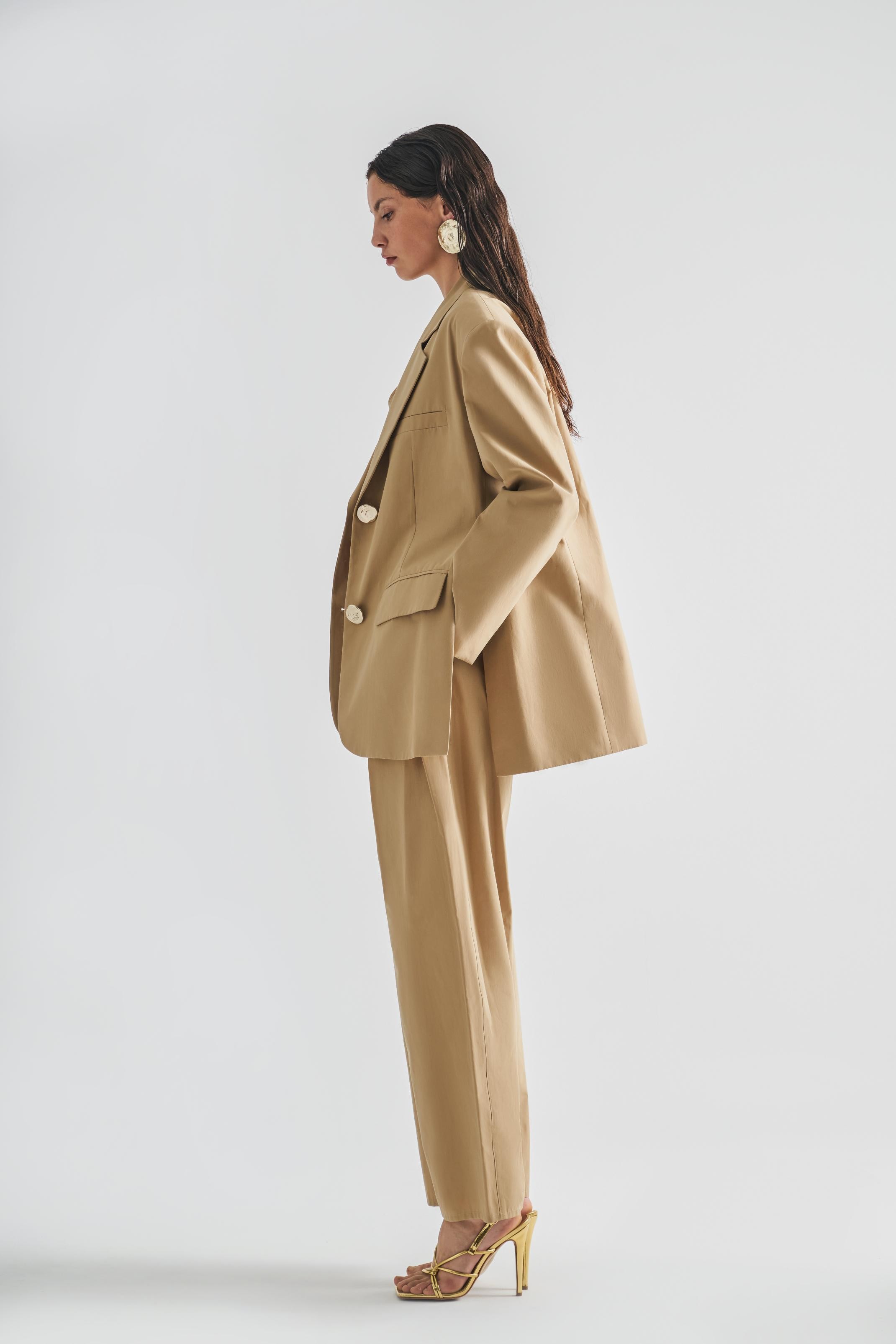 Oversize Jacket with Side Slit