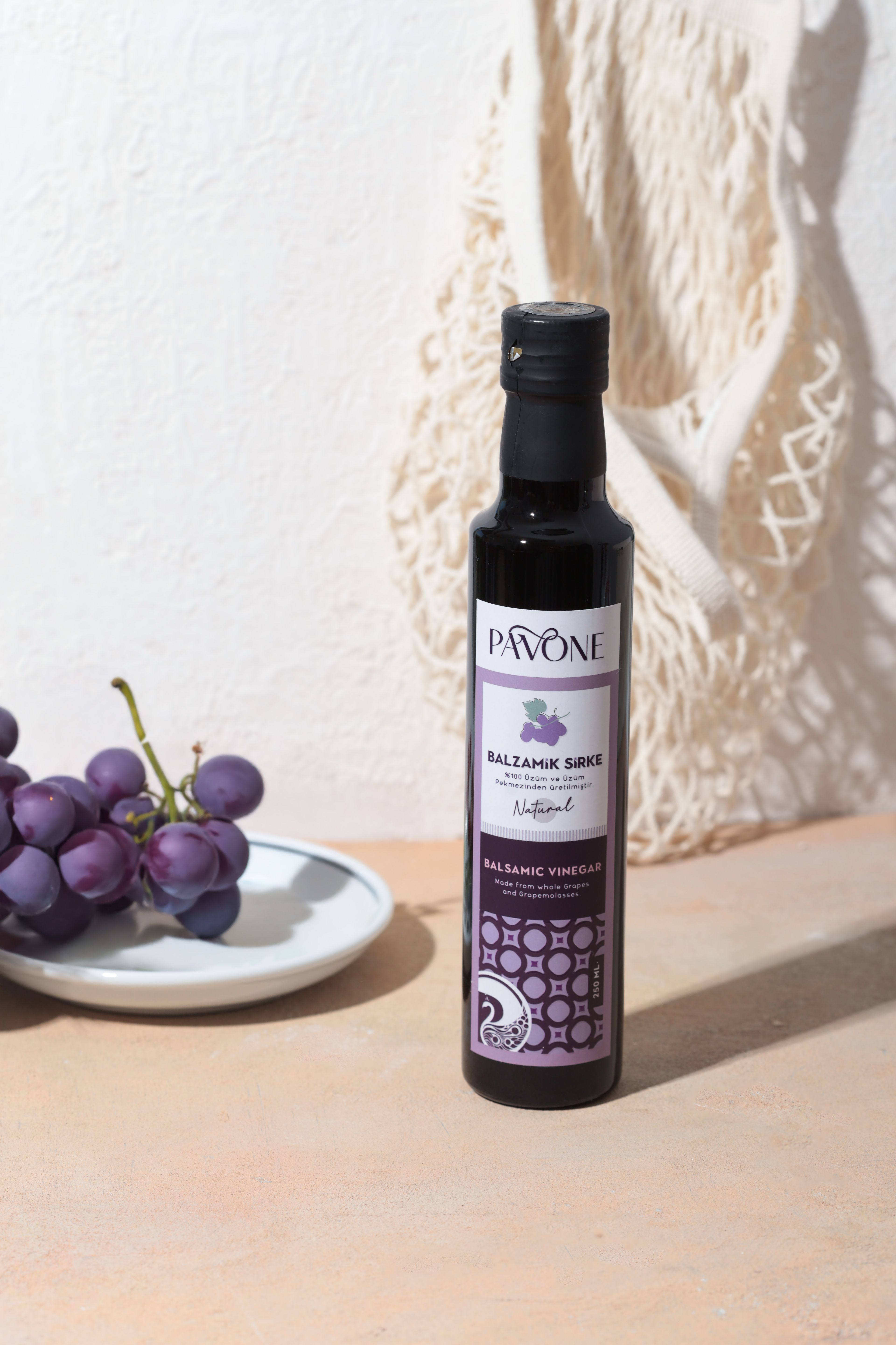 Katkısız Üzüm ve Üzüm Pekmezinden Balzamik Sirke 250 ml.