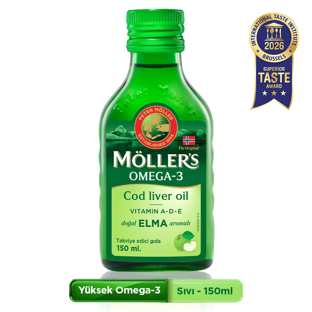 Möller's Omega-3 Elma Aromalı Sıvı Balık Yağı