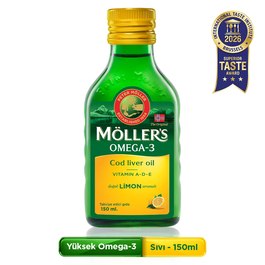 Möller's Omega-3 Limon Aromalı Sıvı Balık Yağı