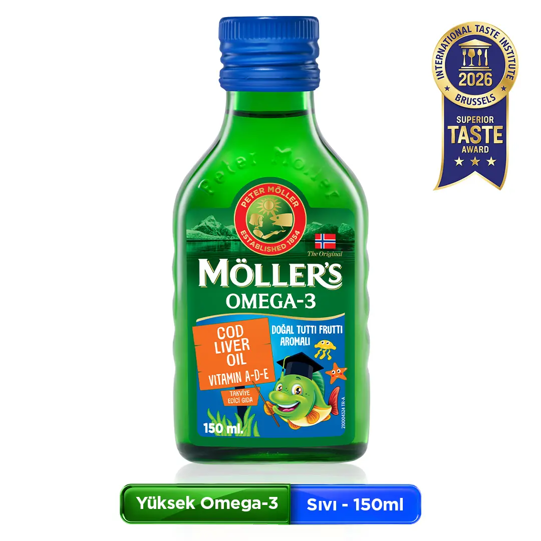 Möller's Omega-3 Tutti Frutti Aromalı Sıvı Balık Yağı