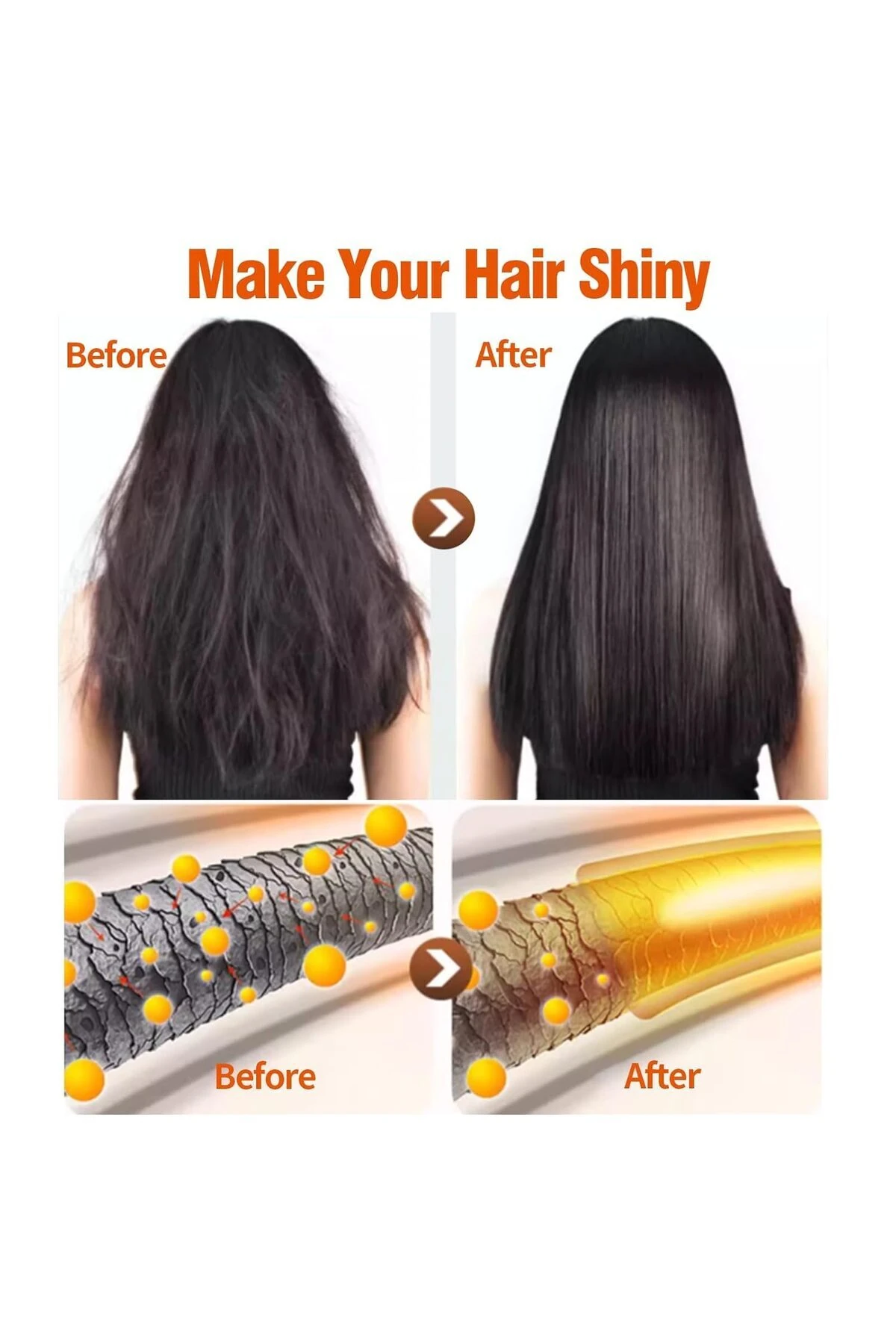 Derin Nemlendirici Arganyağı Keratin Kolajen Onarıcı Saç Maskesi Saç Bakım Maskeleri 9'lu Set