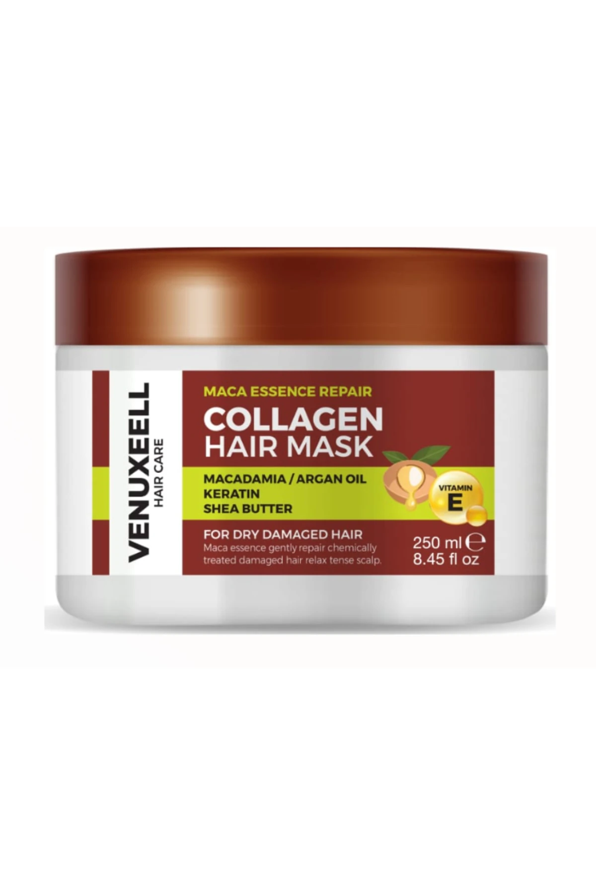 Kuru Ve Yıpranmış Saçlar Için Besleyici Onarıcı Keratin Bakım Etkili Yoğun Saç Bakım Maskesi 250ml