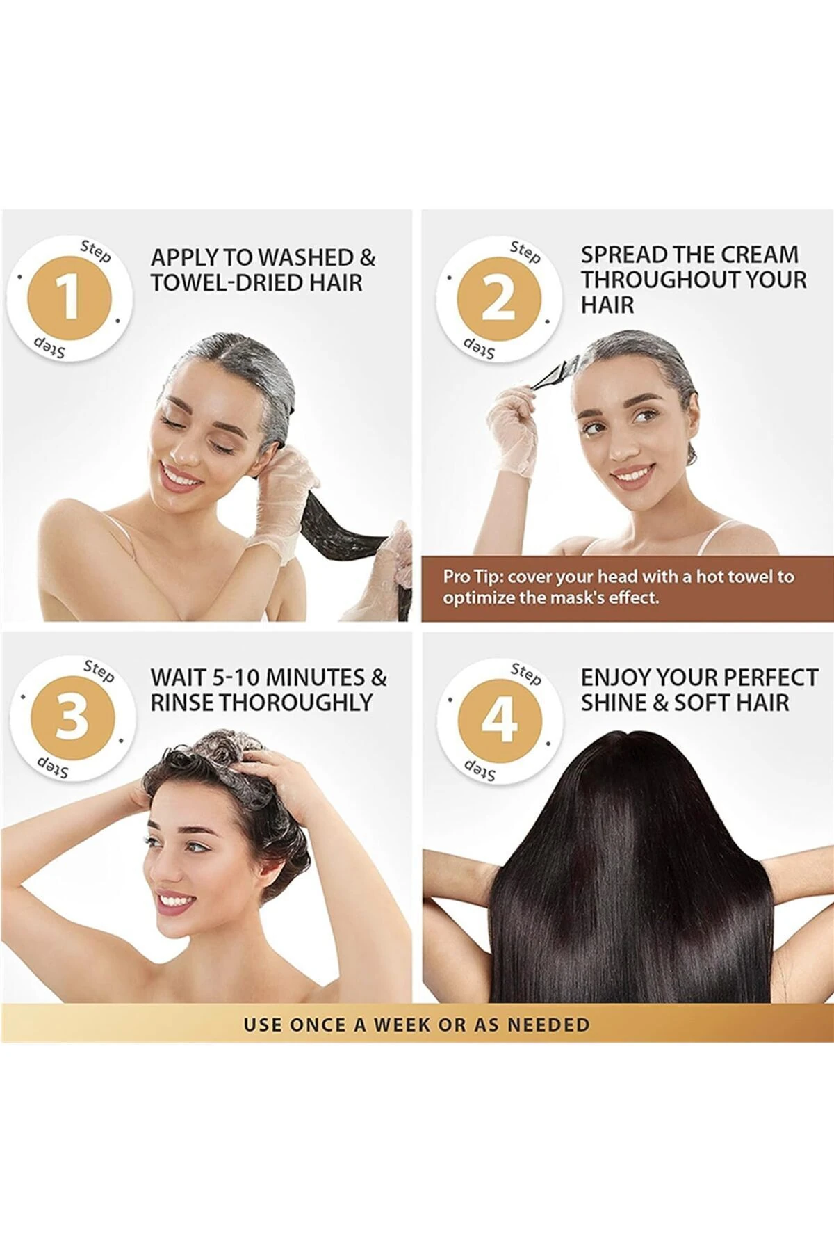 Derin Nemlendirici Arganyağı Keratin Kolajen Onarıcı Saç Maskesi Saç Bakım Maskeleri 9'lu Set