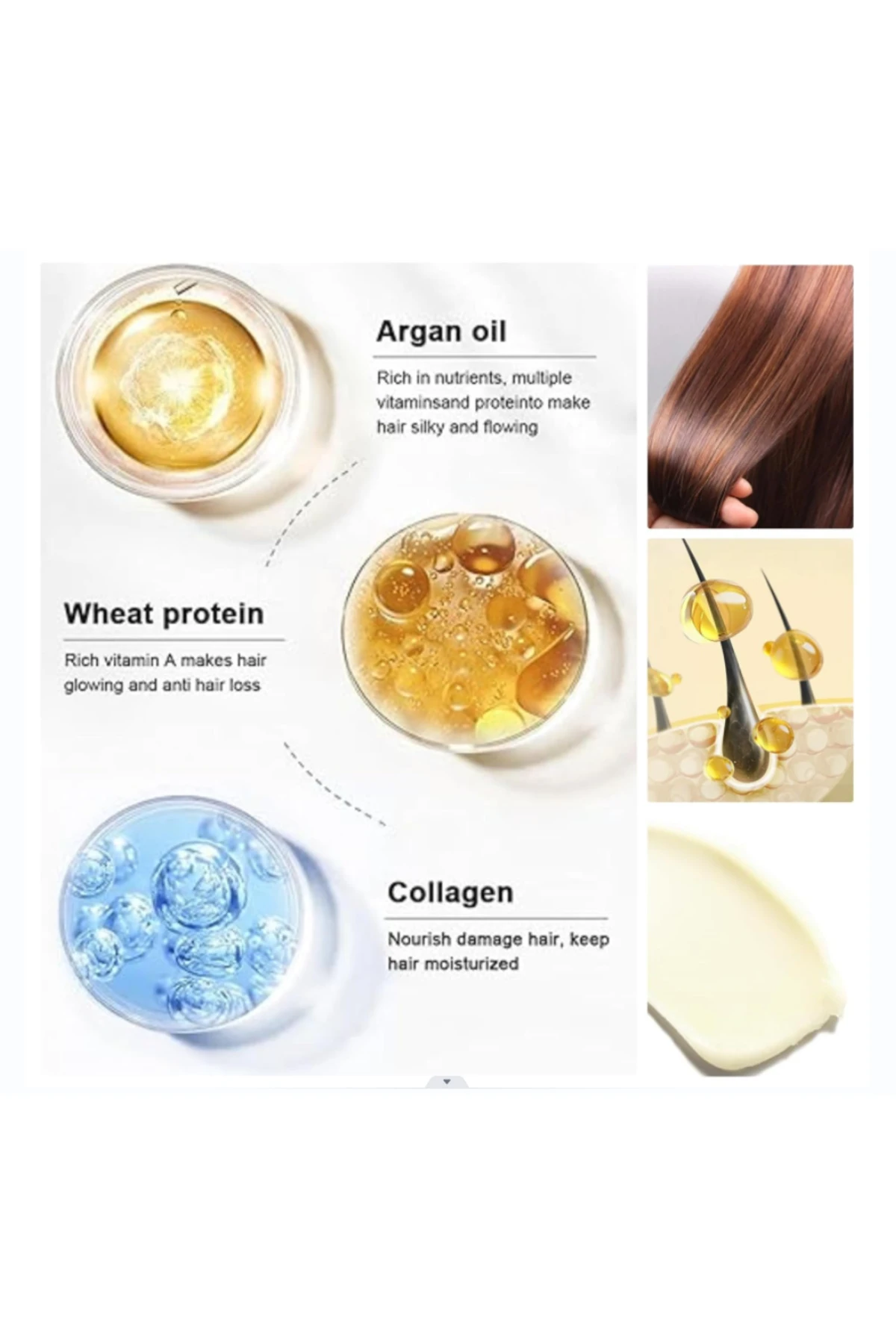 Kuru Ve Yıpranmış Saçlar Için Besleyici Onarıcı Keratin Bakım Etkili Yoğun Saç Bakım Maskesi 250ml