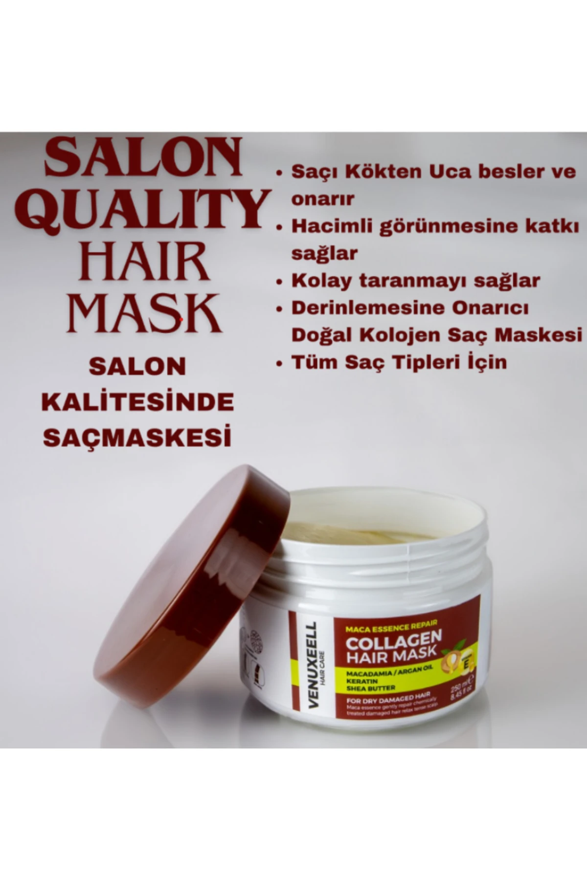 Kuru Ve Yıpranmış Saçlar Için Besleyici Onarıcı Keratin Bakım Etkili Yoğun Saç Maskesi 3'lü set