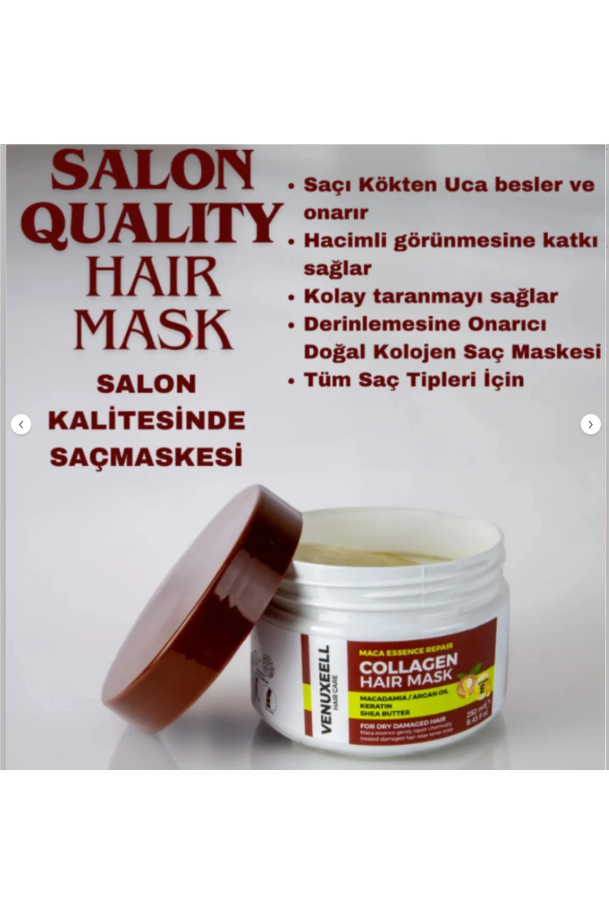 Argan Yağı Ve Keratin Içeren Saç Maskesi – Kuru, Yıpranmış Saçları Onarır Ve Güçlendirir