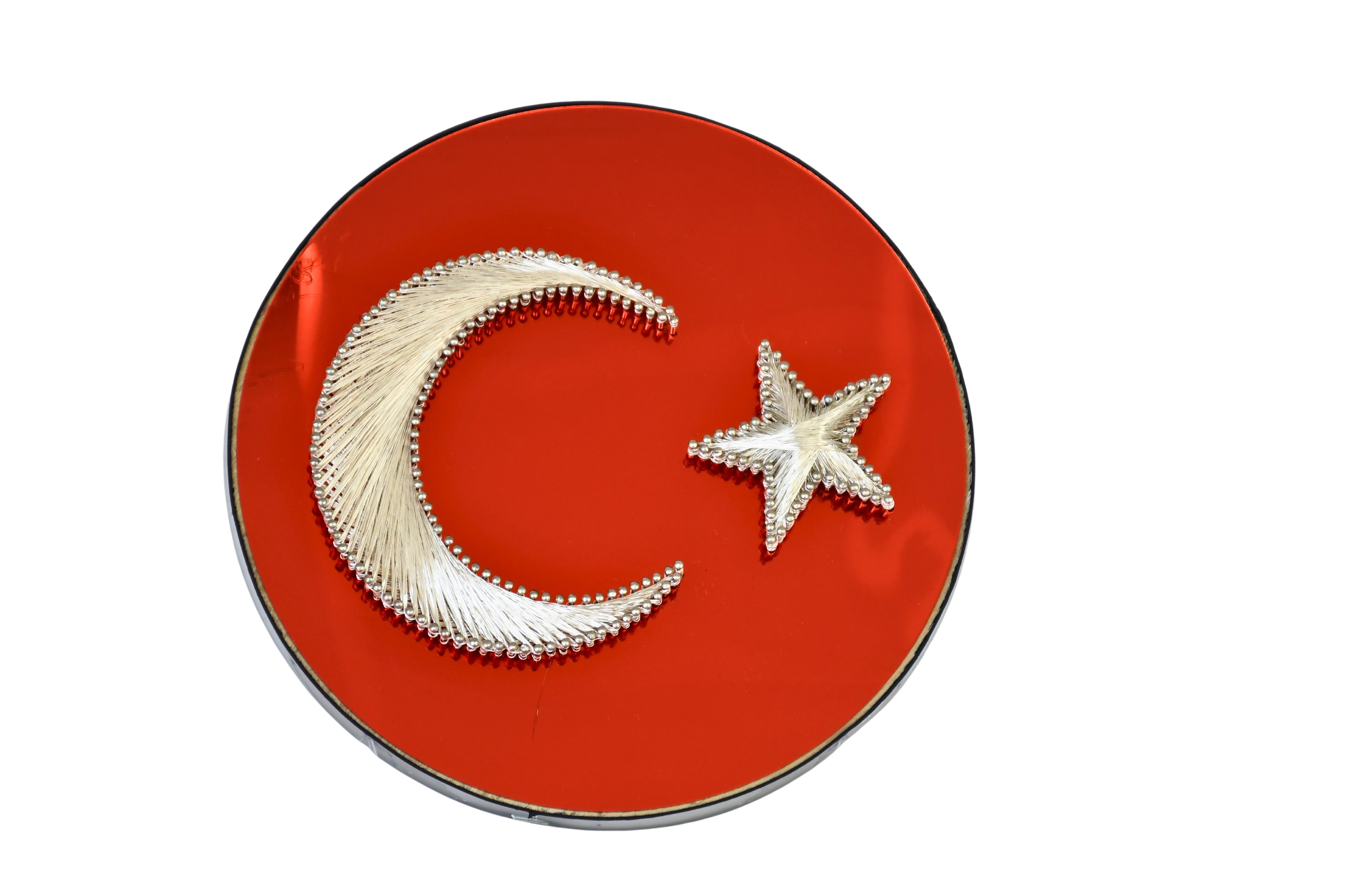 Pleksi Filografi Türk Bayrağı Tablo