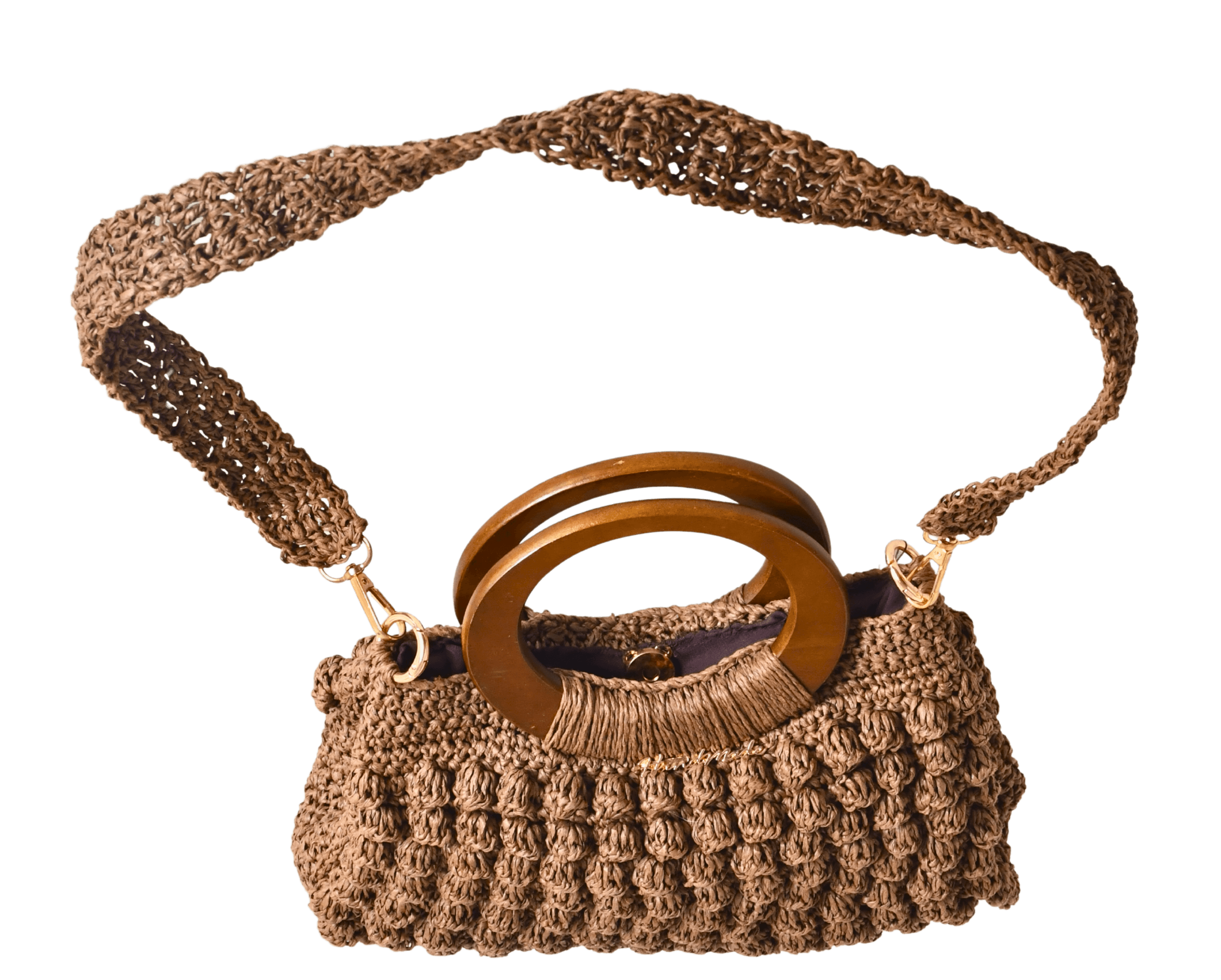 Ahşap Saplı Çanta