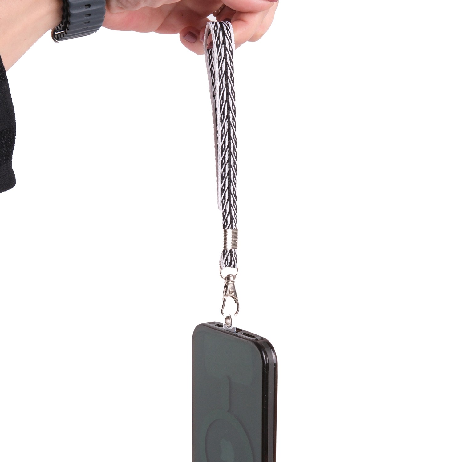 Çarpana Dokuma Telefon Tutacağı