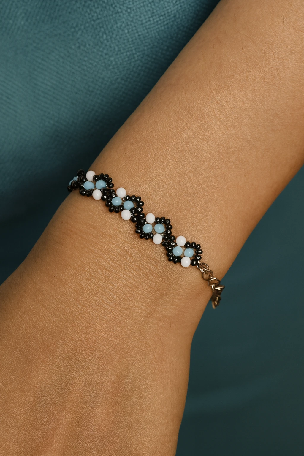 Gri Turkuaz Bileklik