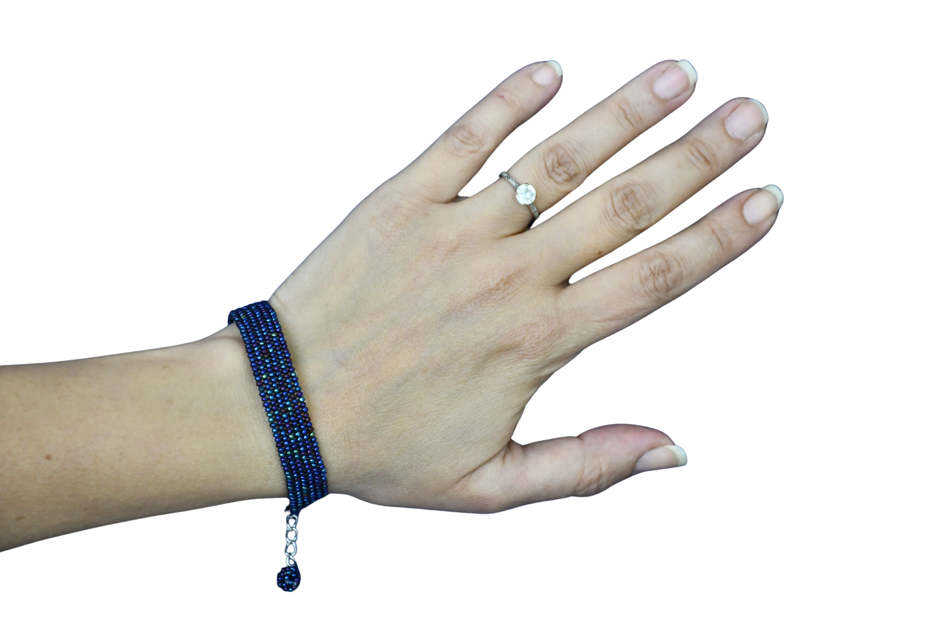 Lacivert Kum Boncuk Bileklik