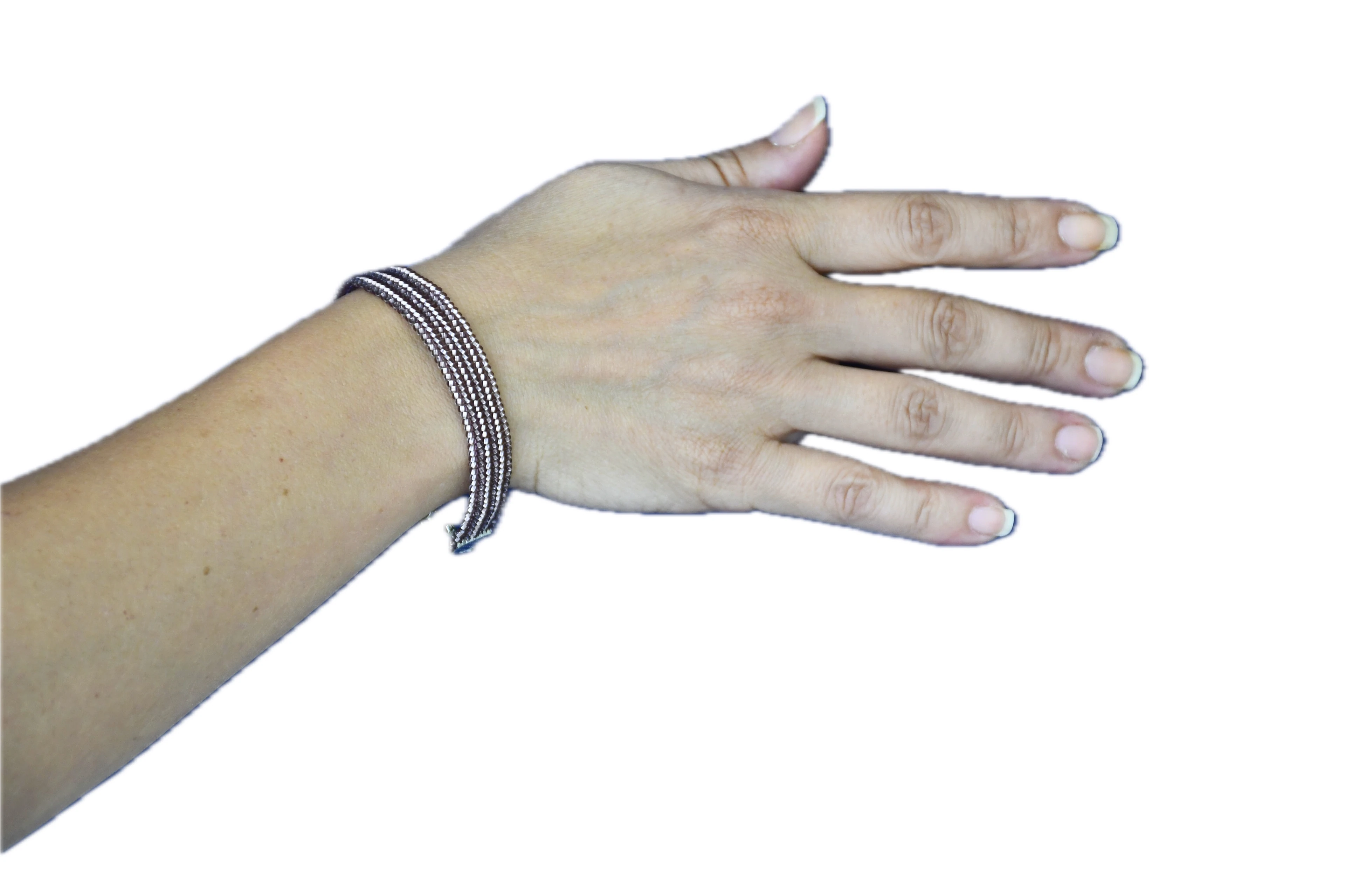 Metalik Hasır Bileklik