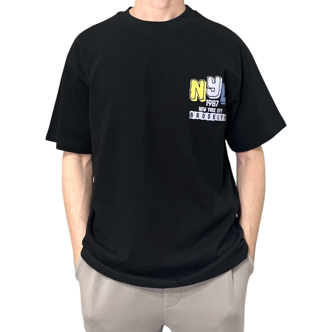 NYC Baskılı Oversize Tişört