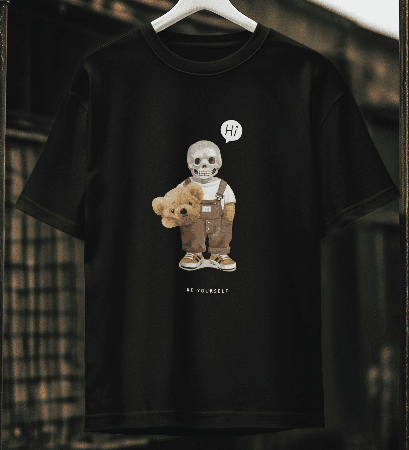 Hi Be Yourself Oversize Tişört