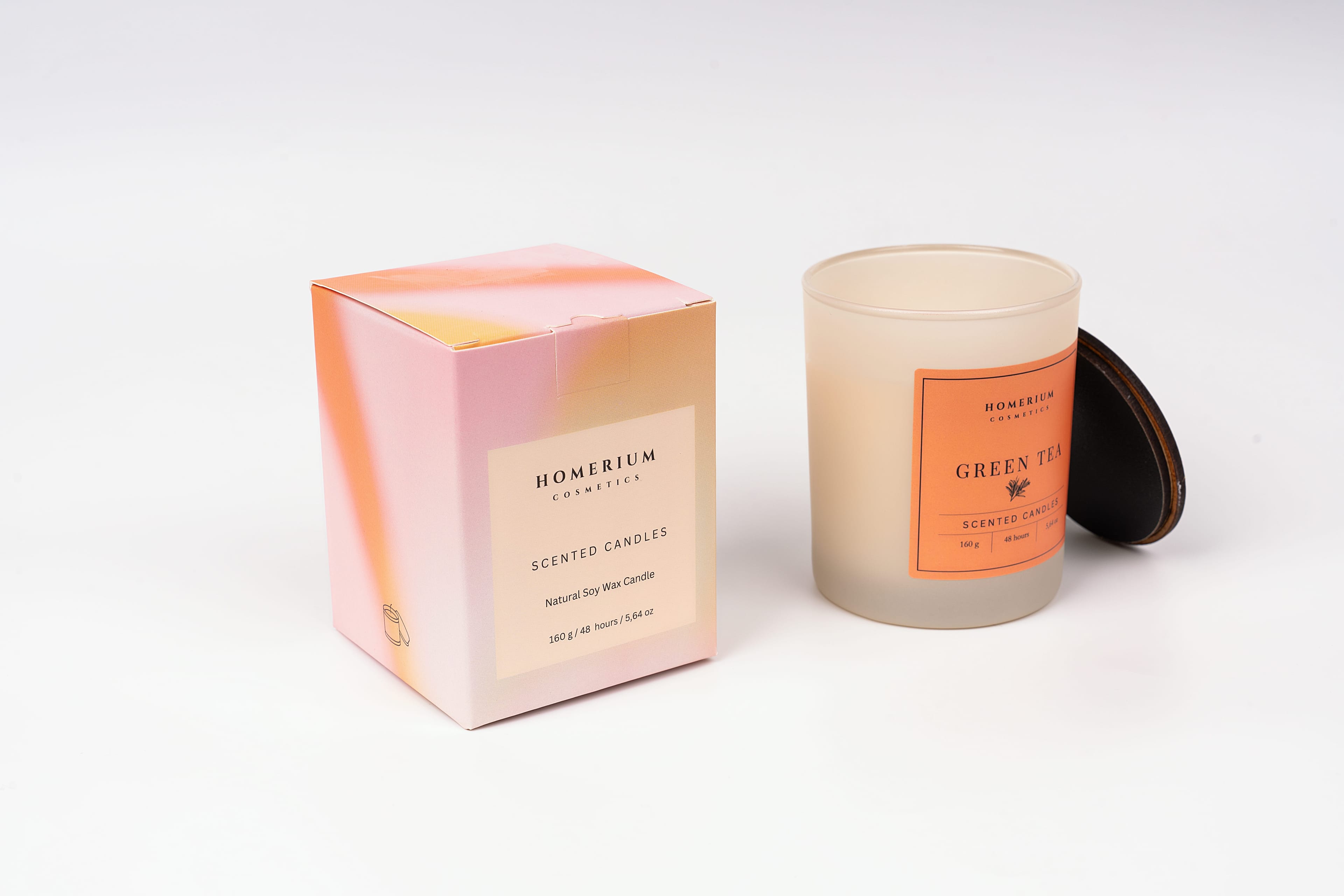 Greentea Soy Wax Candle 160 gr Bej