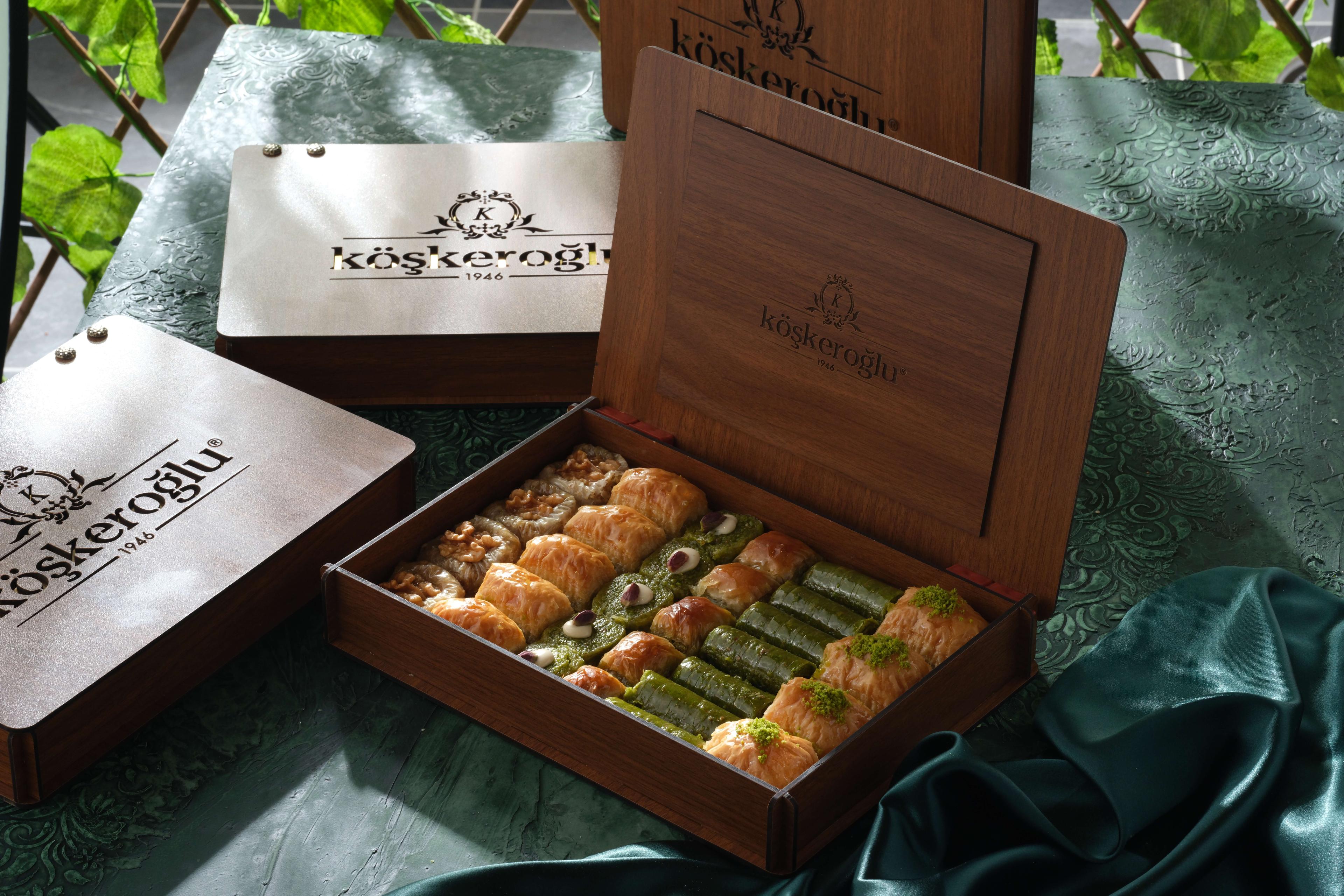 Hediyelik Baklava Ahşap Kutu