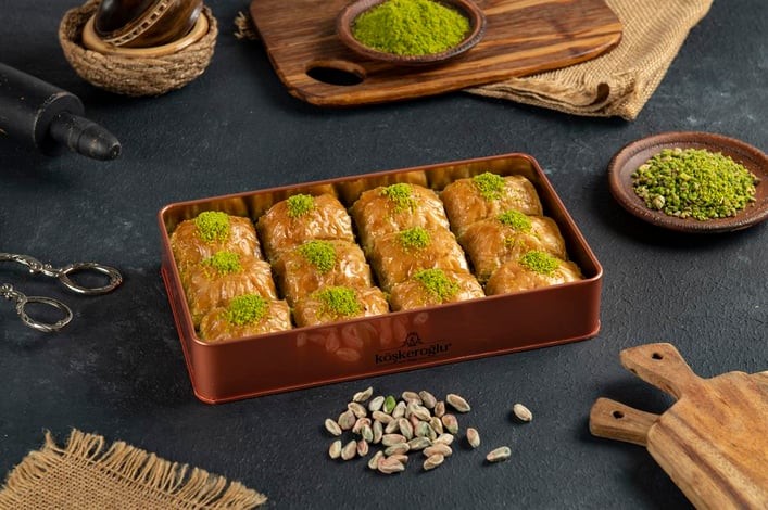 Fıstıklı Kare Baklava 0,800 Gr