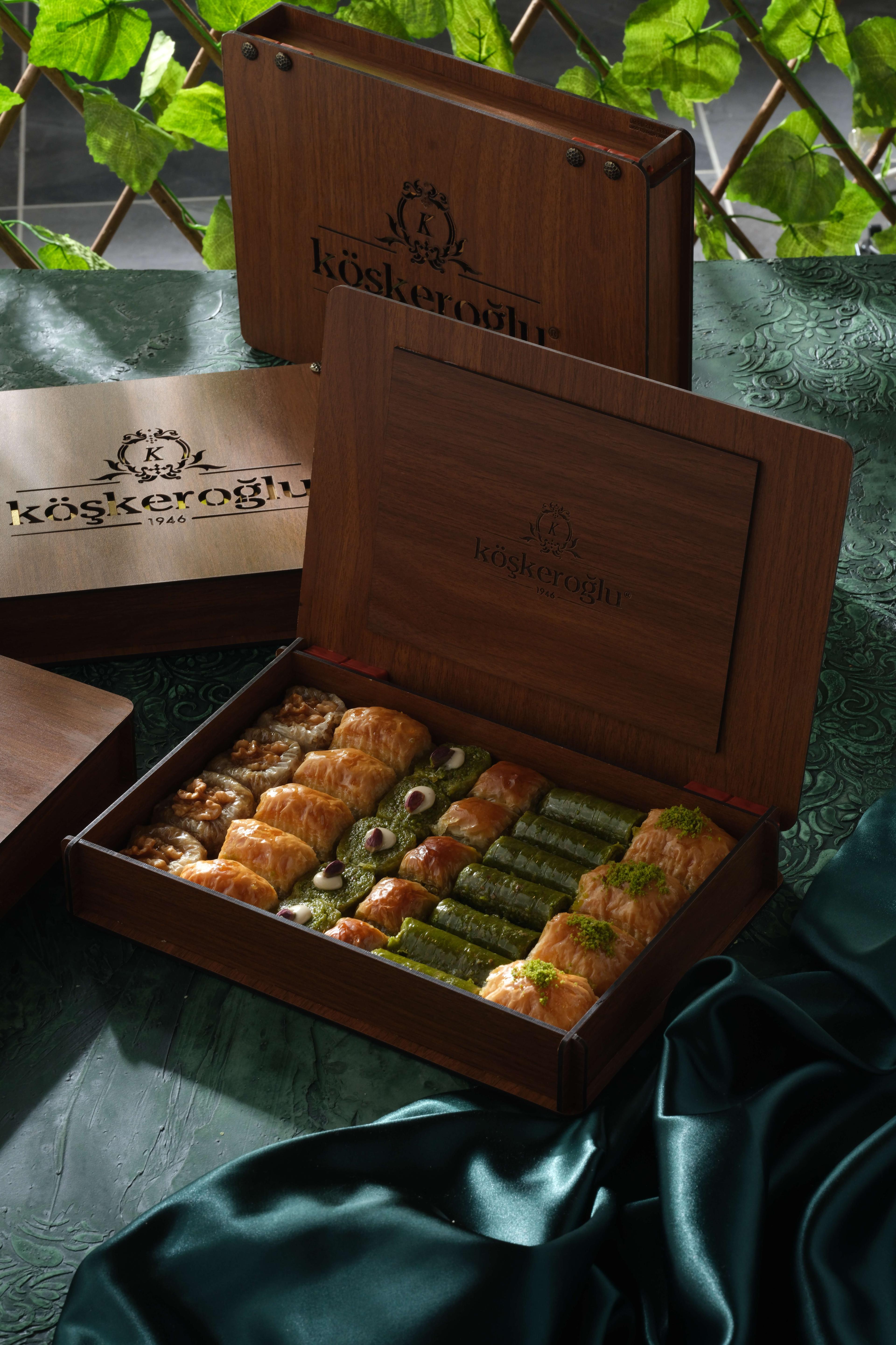 Hediyelik Baklava Ahşap Kutu