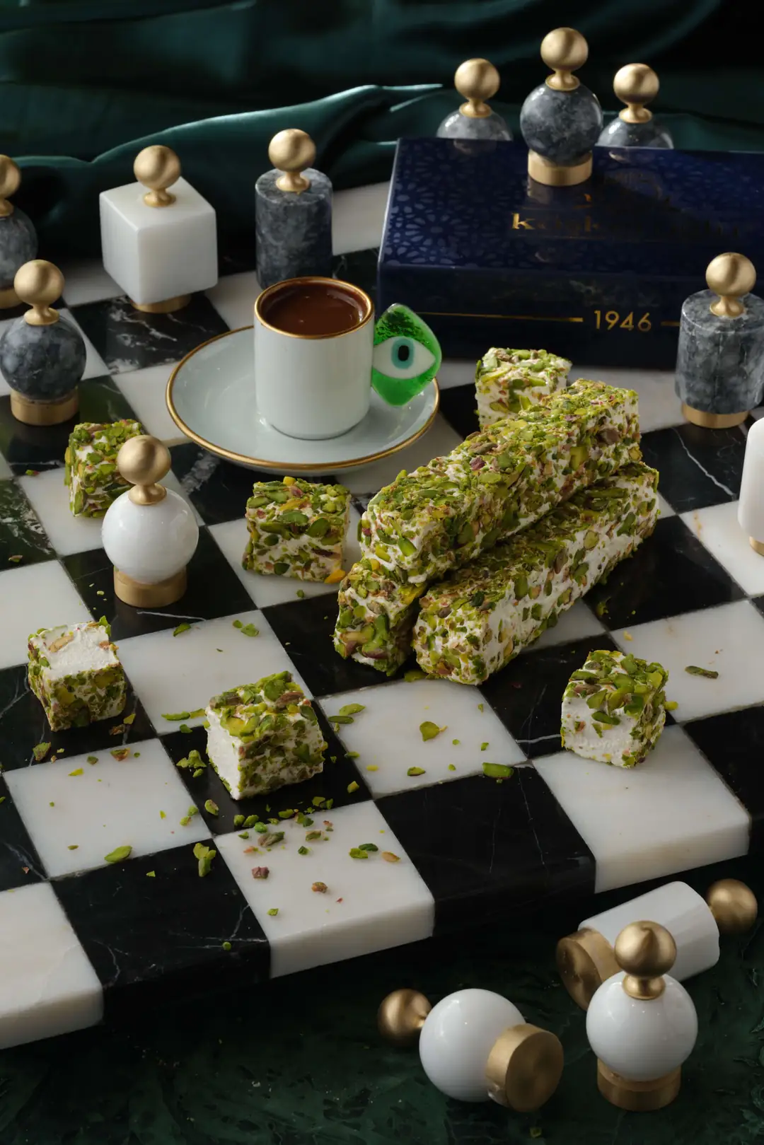 Antep Fıstıklı Marshmalow Lokum Kg