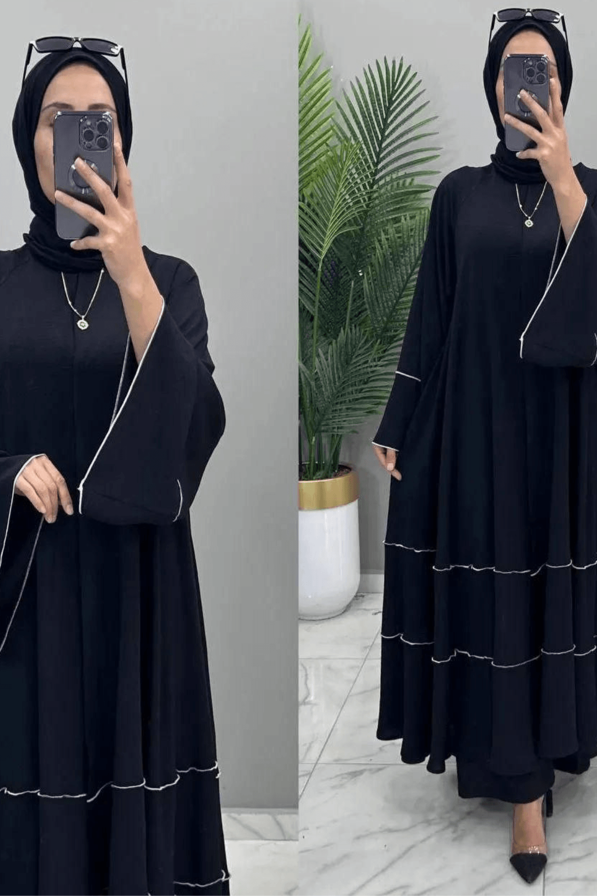 Sera - Dikiş Detaylı Ferace