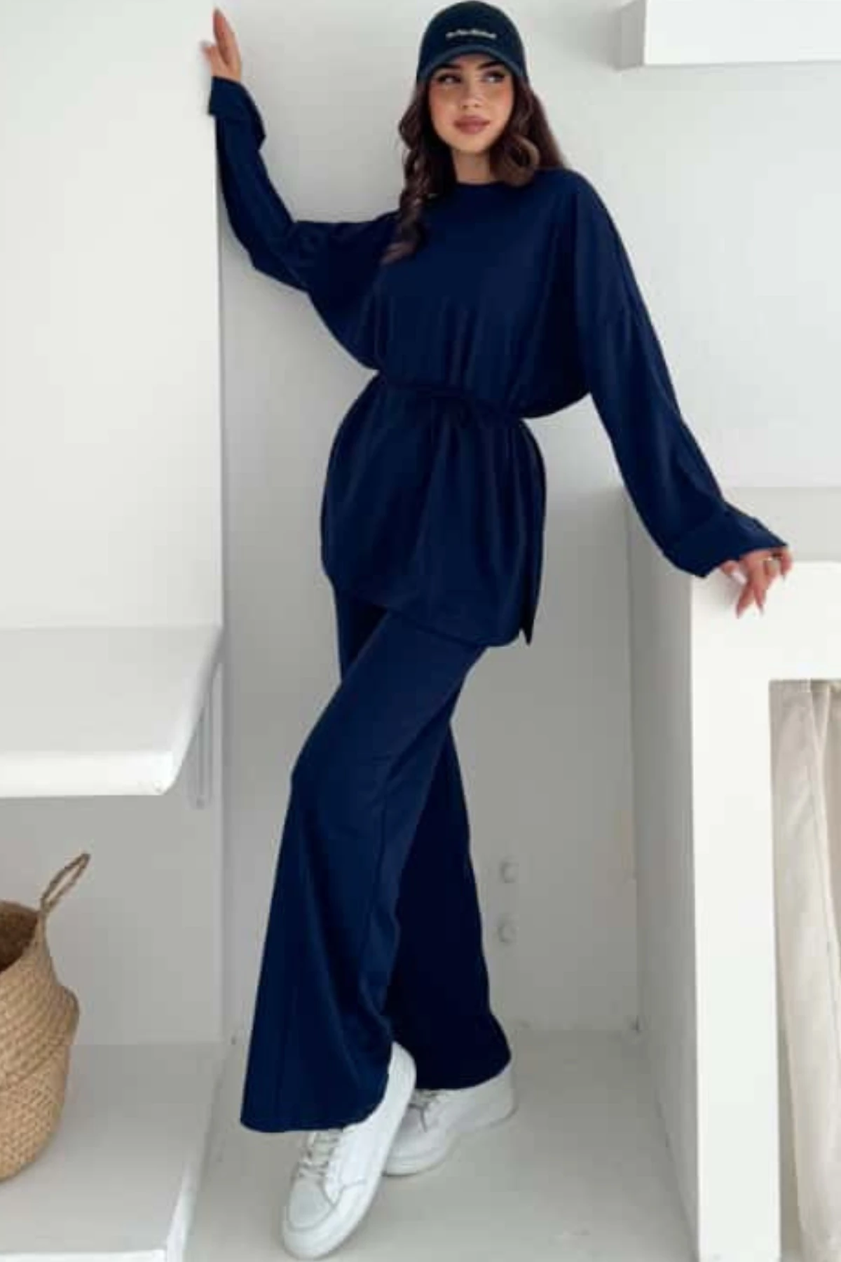 Modal Kumaş Rahat Kesim İkili Takım - lacivert