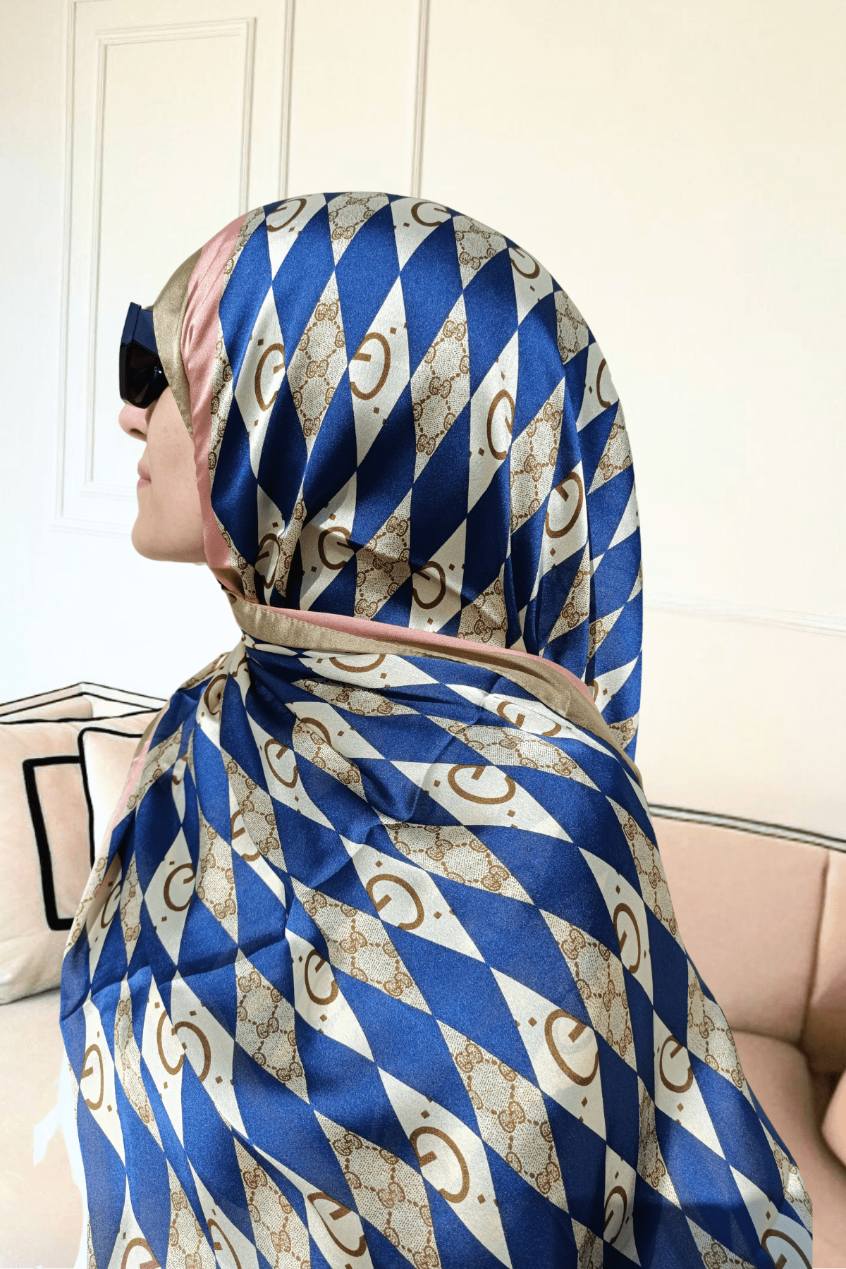 Gucci Desenli - İthal ipek Vual Şal